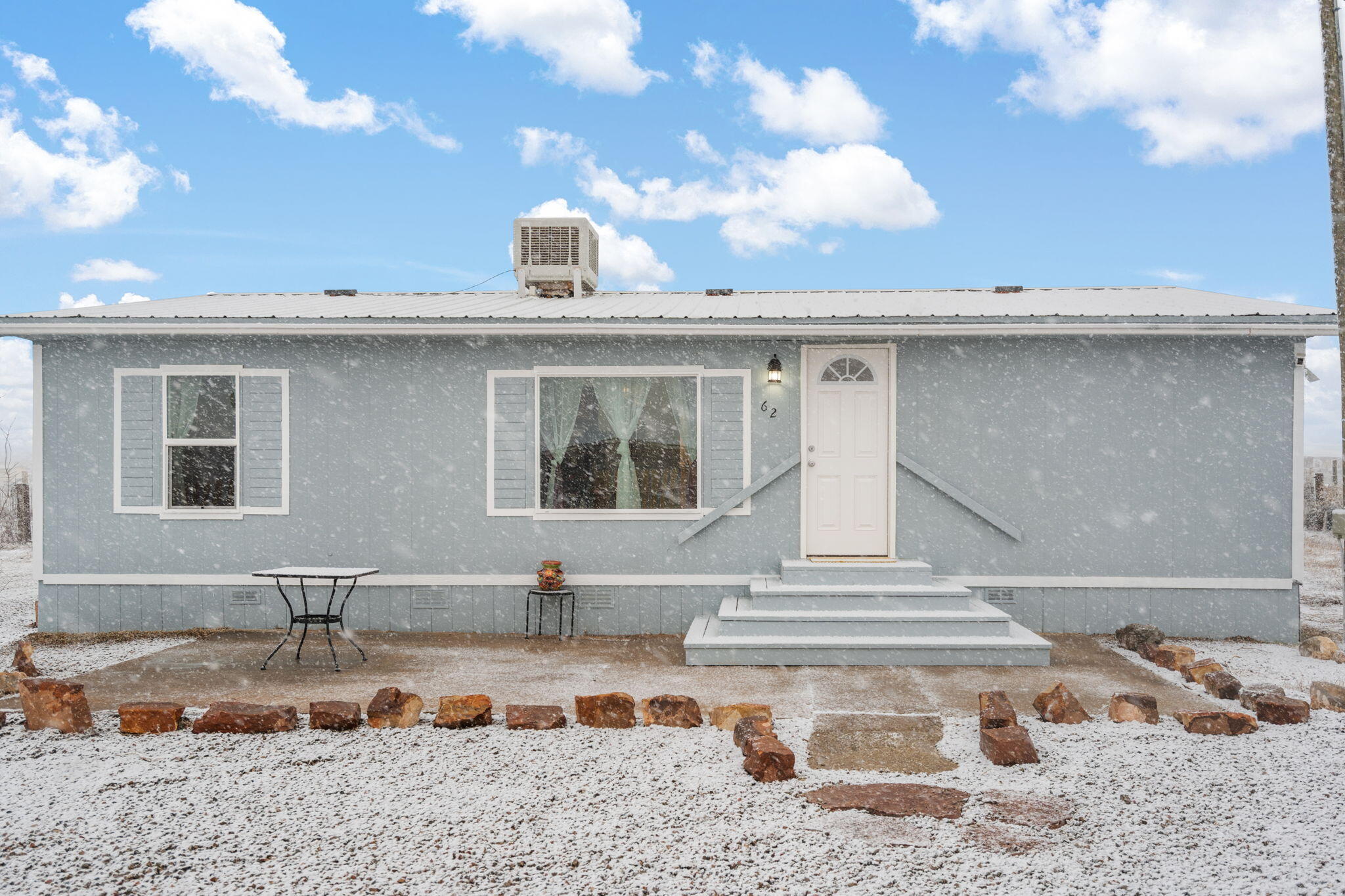 Beautiful double wide in a country setting. Spacious 1 acre lot with a reinforced gravel area to park an RV. Room for a horse and dogs. Hear the coyotes at night and examine the Milky Way.