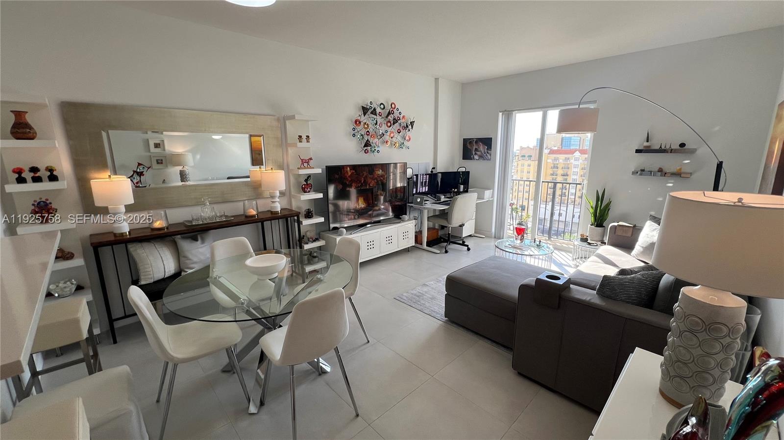 One Bedroom/One Bath condo in the highly sought-after Ten Aragon building in the heart of Coral Gables. The unit faces the pool deck. One of the most desirable exposures in the building, offering a tranquil view. Completely remodeled and new appliances.  Porcelain flooring throughout. Move-in ready. Enjoy living just steps from Miracle Mile and the vibrant Giralda Plaza pedestrian walkway, surrounded by fine dining, cafés, shops, art galleries, bookstores, & theaters. Conveniently located near UM, Coconut Grove, Brickell, Downtown Miami, and the Beaches. The building offers 24-hr security & concierge service, heated pool, jacuzzi, fitness center, and business center.