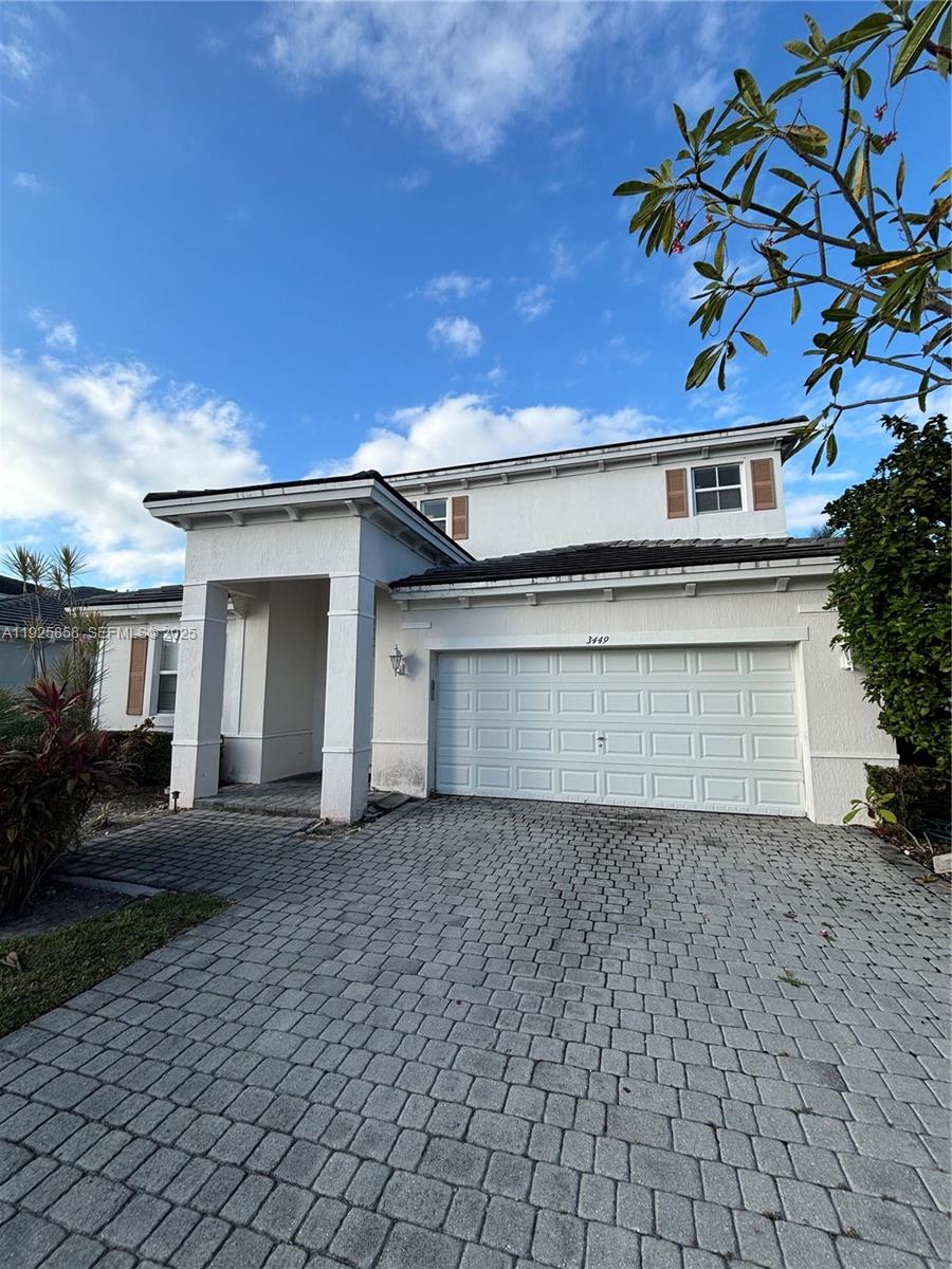 New to market comes this Seamist model in Mirage at Isles at Oasis. This 5 bedroom 3 bath home boasts over 2,500sqft of living space. Enjoy the serene lake view from your backyard. Stainless steal appliances in kitchen and large kitchen is great for entertaining. One bedroom and one bathroom located downstairs. This home features a great layout for your family. Home needs a little TLC. Enjoy the resort style living with a resort style pool, large gym, kiddie pool, playground and splash pad. Close to turnpike and major shopping areas. Great schools and great community.