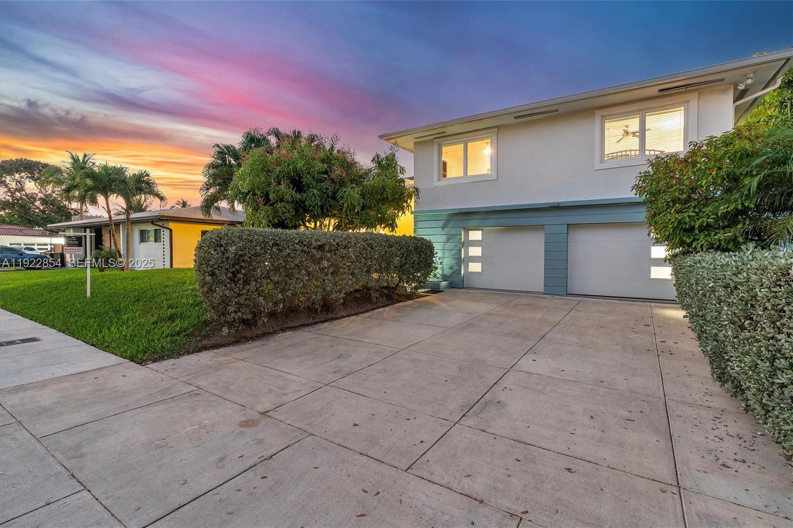 Spacious living room with panoramic views at 1361 104th St - Home in Miami Shores