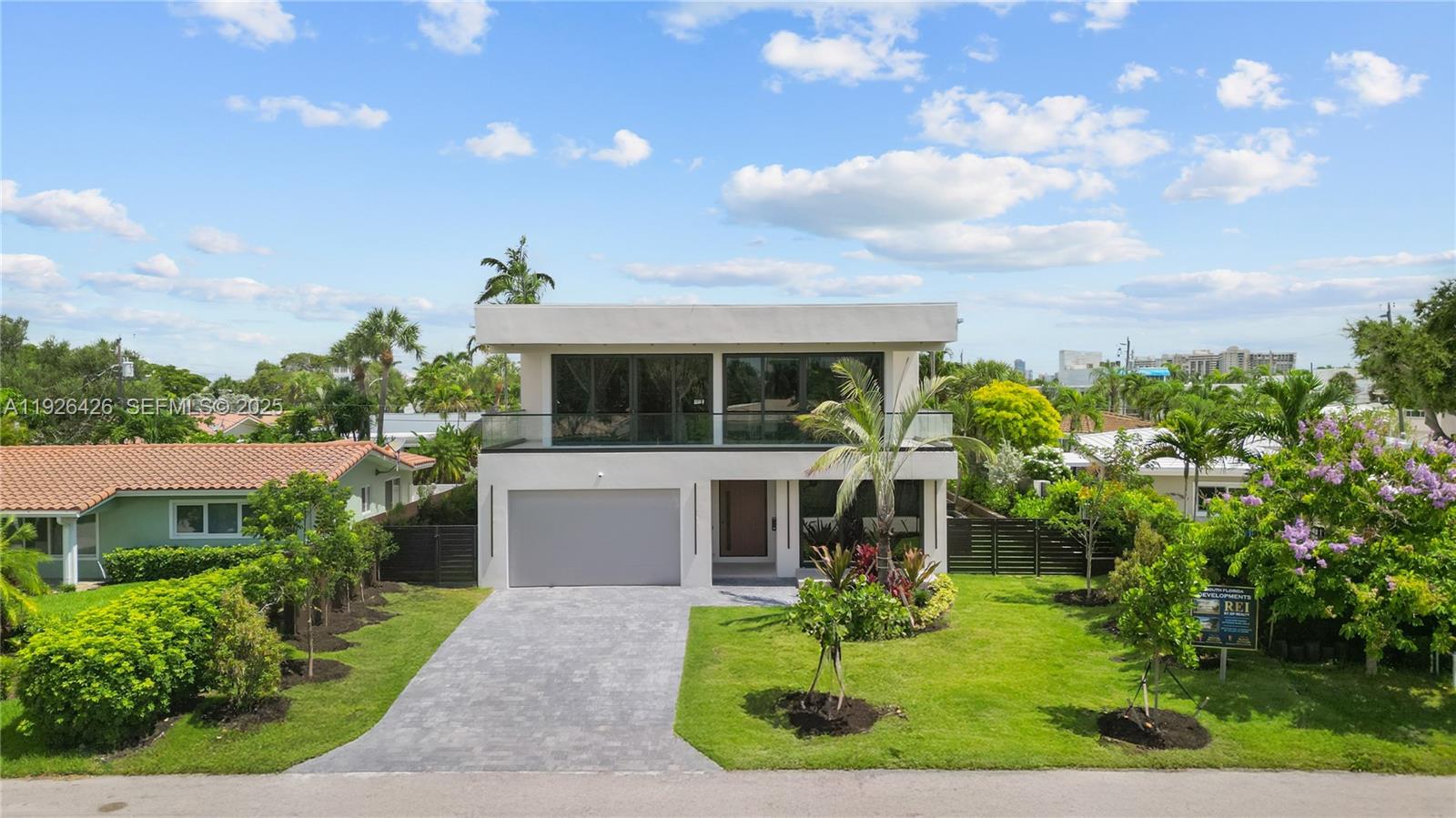 JUST BUILT • FULLY FURNISHED • MINUTES FROM THE BEACH — Welcome to 255 Capri Ave, a show-stopping ultra-modern masterpiece offering 4 bedrooms, 4.5 bathrooms, and approximately 3,741 SF under air (5,125 SF total) of pure architectural impact. Designed to impress from the first step inside, this residence delivers immediate WOW factor with massive 63x63 porcelain tile throughout, seamlessly integrated sinks, and a design aesthetic that is flashy, bold, yet clean and refined.The heart of the home is a dramatic flush designer kitchen—sleek, modern, and built for both everyday luxury and entertaining at scale. A glass-enclosed private office adds a striking architectural element while offering functionality for today’s lifestyle. Step outside to your resort-style pool with expansive lounge and entertaining area, creating the perfect indoor-outdoor flow for South Florida living. Whether hosting guests or enjoying quiet evenings, the outdoor space is designed as a private luxury oasis.Every detail of this home reflects elite craftsmanship, premium materials, and top-tier finishes throughout. Offered fully furnished and completely turn-key, this residence allows the next owner to move in immediately without lifting a finger. This is not a standard new build—this is a statement home designed to impress at every turn.Ultra-modern. Bold. Clean. Resort-level living.A rare opportunity to own a brand-new, designer-level home with pool just minutes from the beach.