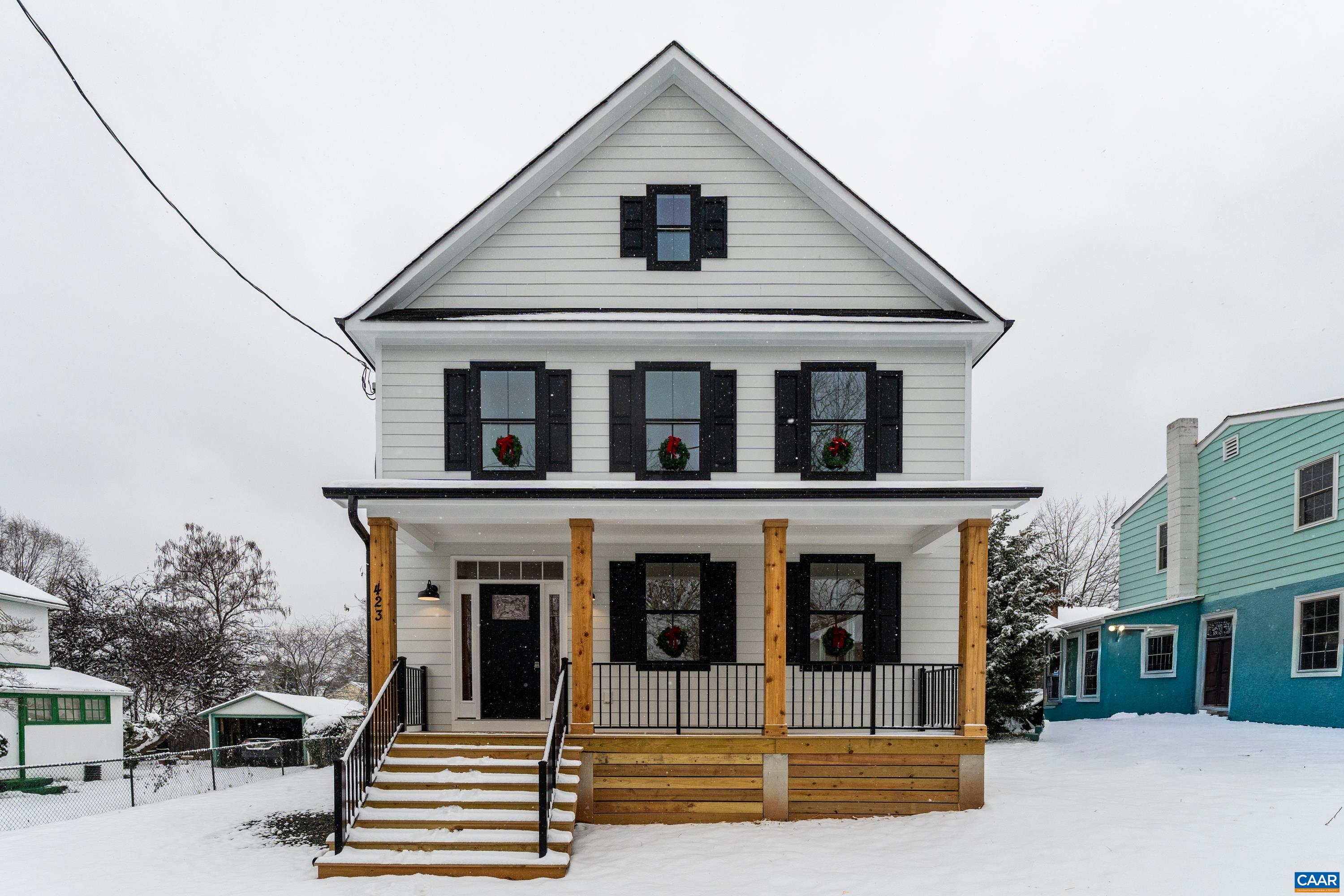 Brand New Construction in Prime Location-The only new construction available in downtown Charlottesville, this home is perfectly positioned within walking distance of the trendy Dairy Market and steps from the vibrant 10th & Page neighborhood. This 3-bedroom, 3-bath modern farmhouse features an open floor plan with a generously sized kitchen, high ceilings, and a welcoming front porch, ideal for savoring summer evenings. The home overlooks a community garden, offering an unexpected touch of green space in the heart of downtown. Experience the best of in-town convenience wrapped in contemporary style.