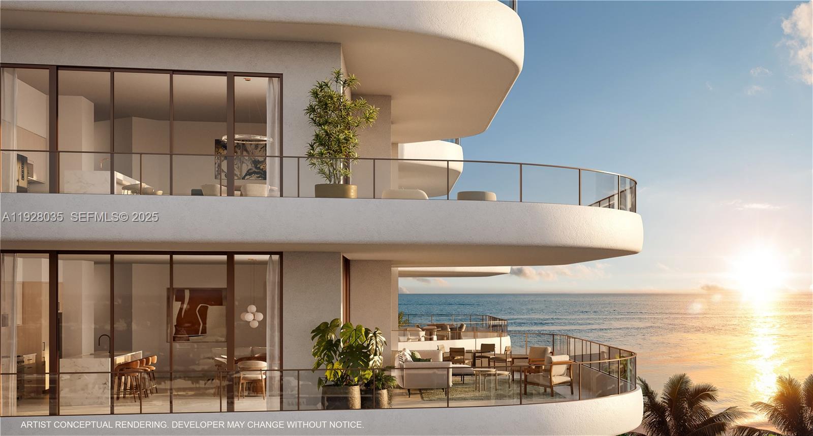 Framed by the Atlantic Ocean and Intracoastal in North Beach Village, one block from the Ocean on Fort Lauderdale Beach. Luxury interiors are designed by Adriana Hoyos Design Studio and feature sprawling 10’ ceilings, top tier appliances from Wolf & Sub-Zero including wine storage and gas cooktops, custom European inspired chef’s kitchen by Italkraft and expansive 12’ terraces with summer kitchens. A portfolio of curated amenities include a lobby café, resort pool & Jacuzzi, wellness center & spa with massage room, sauna, steam & cold plunge, beauty salon, state of the art fitness center, tranquil yoga lawn & movement room, rooftop lounge for sunset gatherings, pet spa and dog run, and multiple resident lounges. Yacht Club & Beach Club at The Conrad Fort Lauderdale Beach Hotel included.