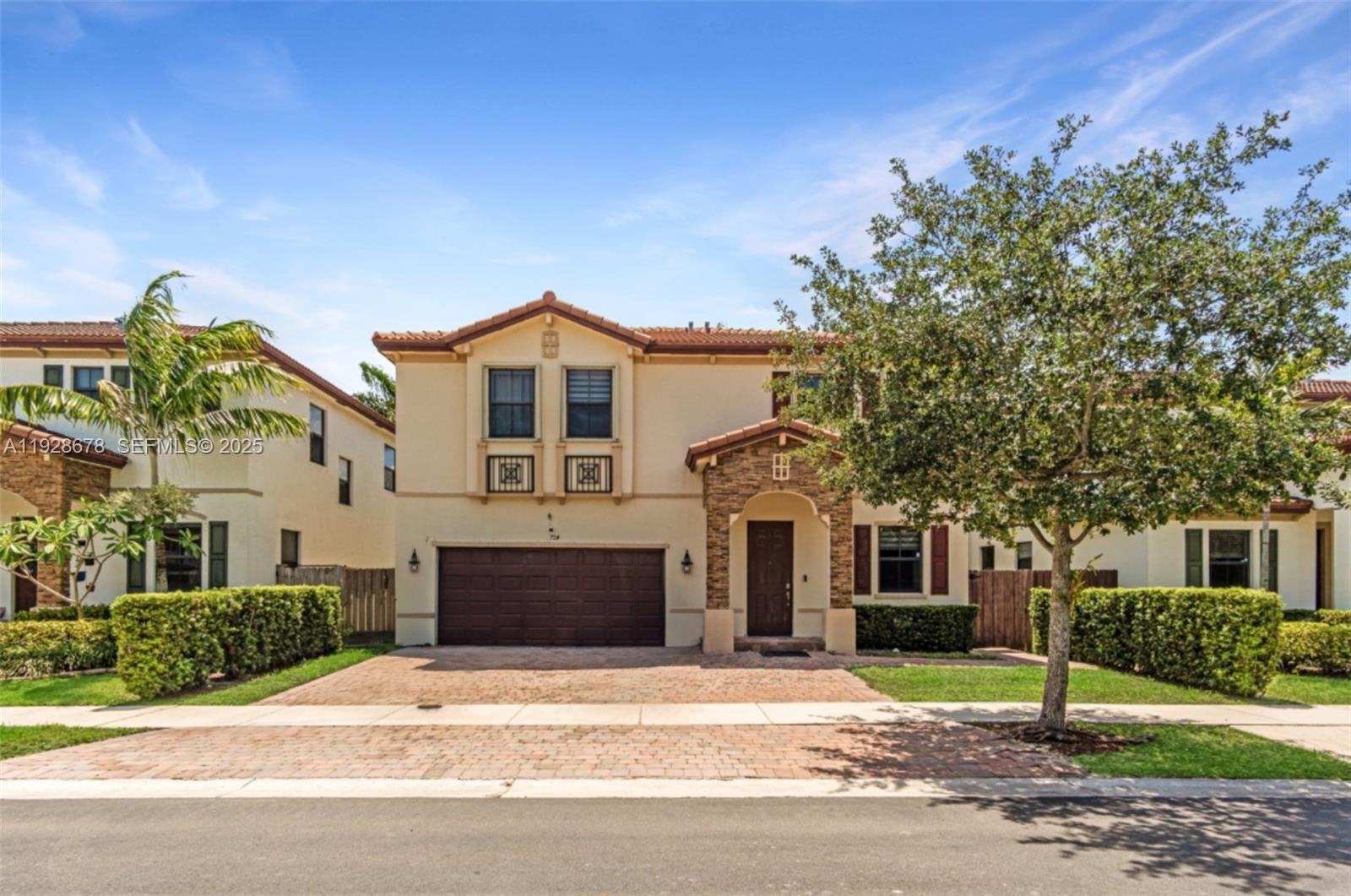 Discover comfort and convenience in Baywinds at Abaco, a gated neighborhood loaded with top-tier amenities. This roomy 4/2.5 single-family home features an expanded 5-car driveway, 2-car garage, granite kitchen with stainless steel appliances, two living spaces, and a huge primary bedroom with double closets. Flooring includes tile downstairs and premium vinyl wood upstairs.Enjoy the community’s resort-sized pool, splash pad, fitness center, clubhouse, and shaded playground.Assumable VA loan available.