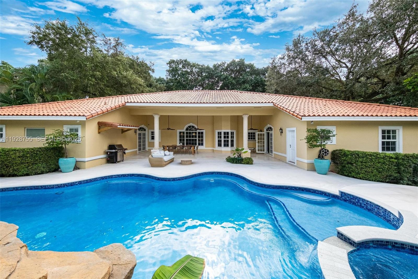 Discover the charm of this furnished, ready to move in 5-bed 3-bath home in the heart of Coral Gables, one of Miami’s most desirable and historic neighborhoods. Located on an exceptional and famous street for Banyans. Surrounded by classic Mediterranean architecture, this property features 14 ft high ceilings, spacious interiors, a generous covered outdoor patio, a manicured, private, fenced yard, and tranquil tropical landscaping. The home also includes ample parking with a 2-car garage and a large driveway. Just minutes from Salvadore Park for children, top-rated schools (Sunset Elementary boundary), Miracle Mile fine dining, Merrick Park upscale shopping, golf courses, Biltmore hotel, and newly renovated Venetian pools. The best of what Coral Gables has to offer, this home provides a refined lifestyle in one of South Florida’s most prestigious communities. Available for yearly rent.