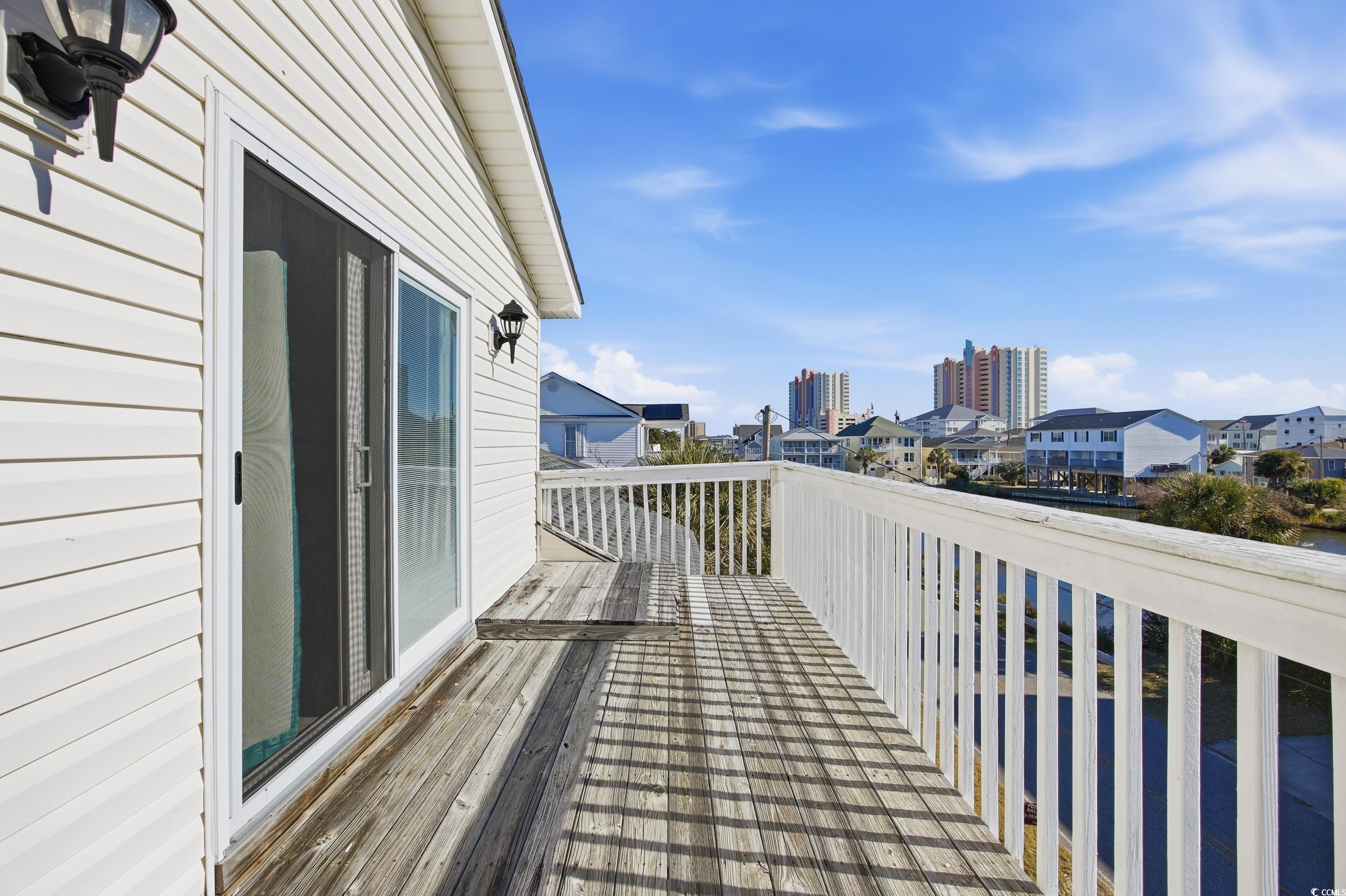 Balcony with a residential view