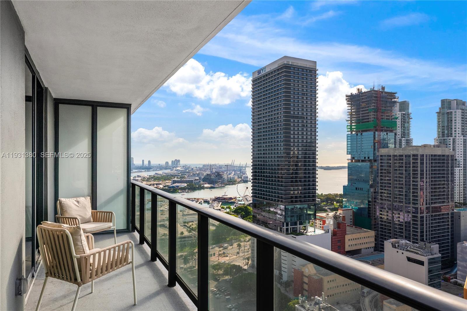 Luxury Living Above It All! This chic, nearly brand-new 1BD/1BA residence at Miami Worldcenter offers elevated city living with sun-filled interiors and expansive bay, water, and skyline views. A spacious balcony spanning the full length of the unit seamlessly extends the living space outdoors, perfect for morning coffee or evening sunsets. Inside, the residence features a sleek, modern design, an open layout, and the convenience of an in-unit washer and dryer—delivering true turnkey luxury in the heart of Downtown Miami.Residents enjoy a full suite of resort-style amenities, including a state-of-the-art fitness center, spa and wellness facilities, resort pool with sun deck, resident lounges, coworking spaces, and 24-hour concierge and security. Located within the vibrant Miami Worldcenter district, you’re steps from top dining, shopping, entertainment, and cultural destinations, with easy access to Brightline, major highways, and Miami International Airport. Live at the center of it all—where luxury, convenience, and lifestyle come together.