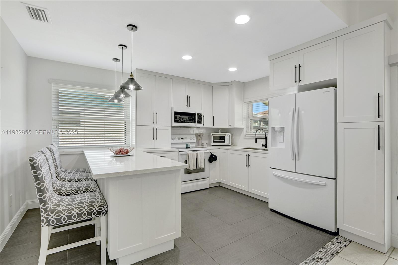 Priced to sell! Welcome to your dream home in the heart of Meadow Wood! This charming 4 bedroom 2 bathroom single family home offers the perfect blend of comfort and modern upgrades. Step inside to find a beautiful updated kitchen featuring quartz countertops, perfect for cooking and gathering with loved ones. The renovated bathrooms add a fresh, stylish and modern touch. The spacious primary bedroom boast a walk-in closet, offering plenty of storage. Outside, you'll love the expansive backyard, giving you plenty of room to build a pool. Plus, ample space to park a boat on the side. Also, hurricane impact windows which provide safety and peace of mind. Roof is 31 years old. Don't miss out on this warm and inviting home! Schedule a showing today!