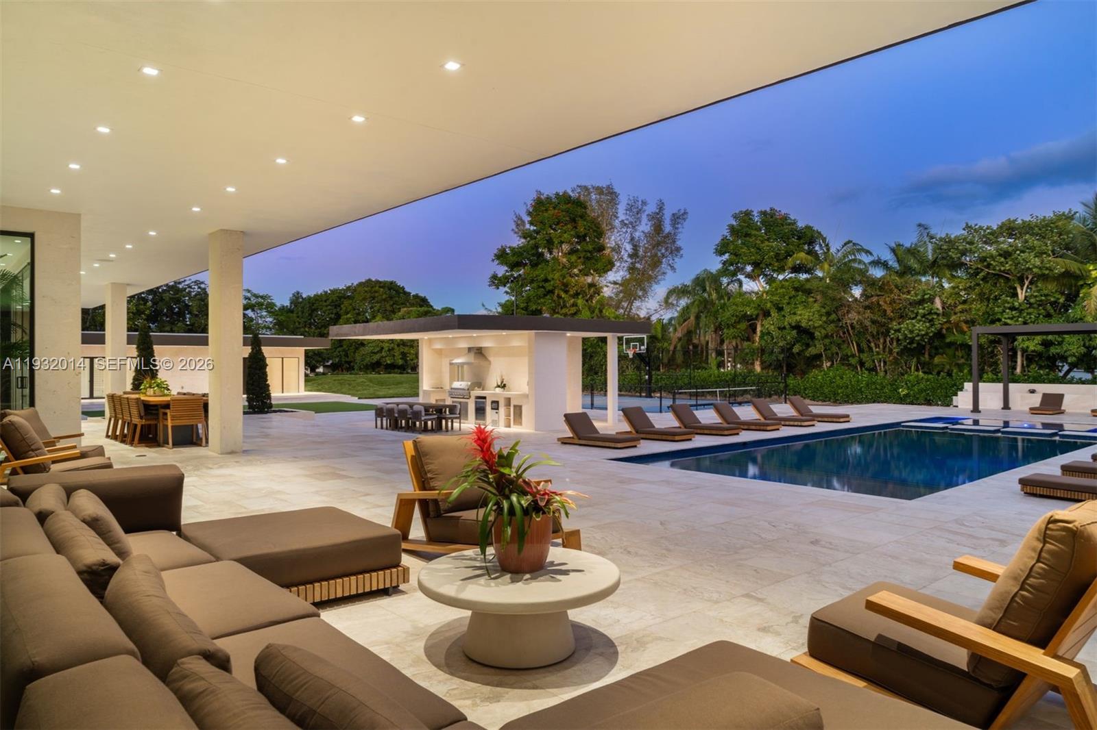 Open-concept living area at 17841 70th Pl - Luxury Estate in Southwest Ranches