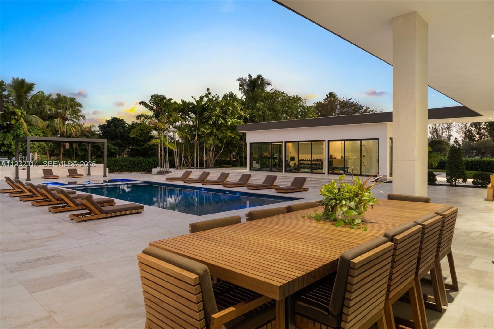 Modern kitchen with designer features at 17841 70th Pl - Luxury Estate in Southwest Ranches