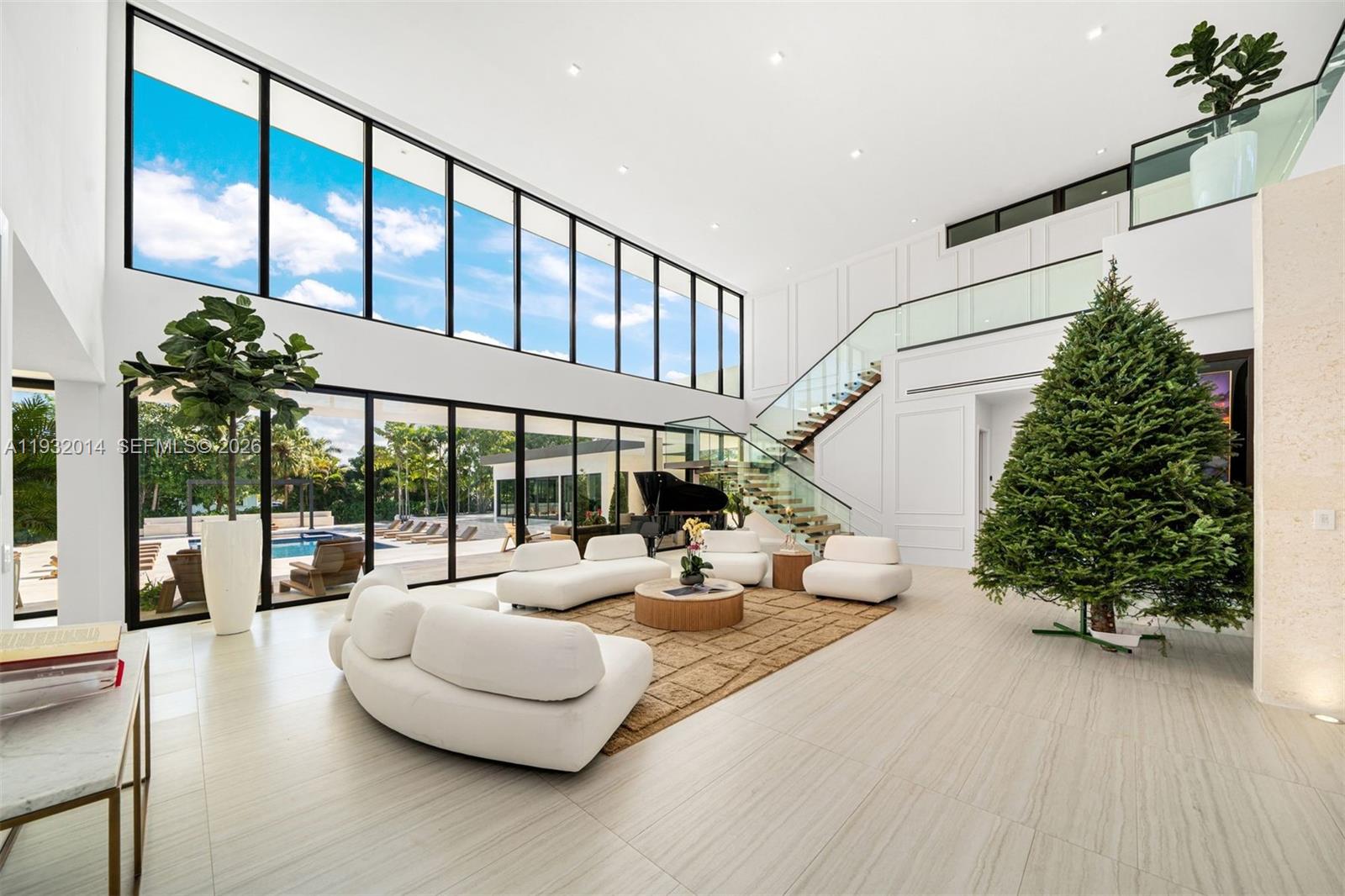 Open-concept living area at 17841 70th Pl - Luxury Estate in Southwest Ranches