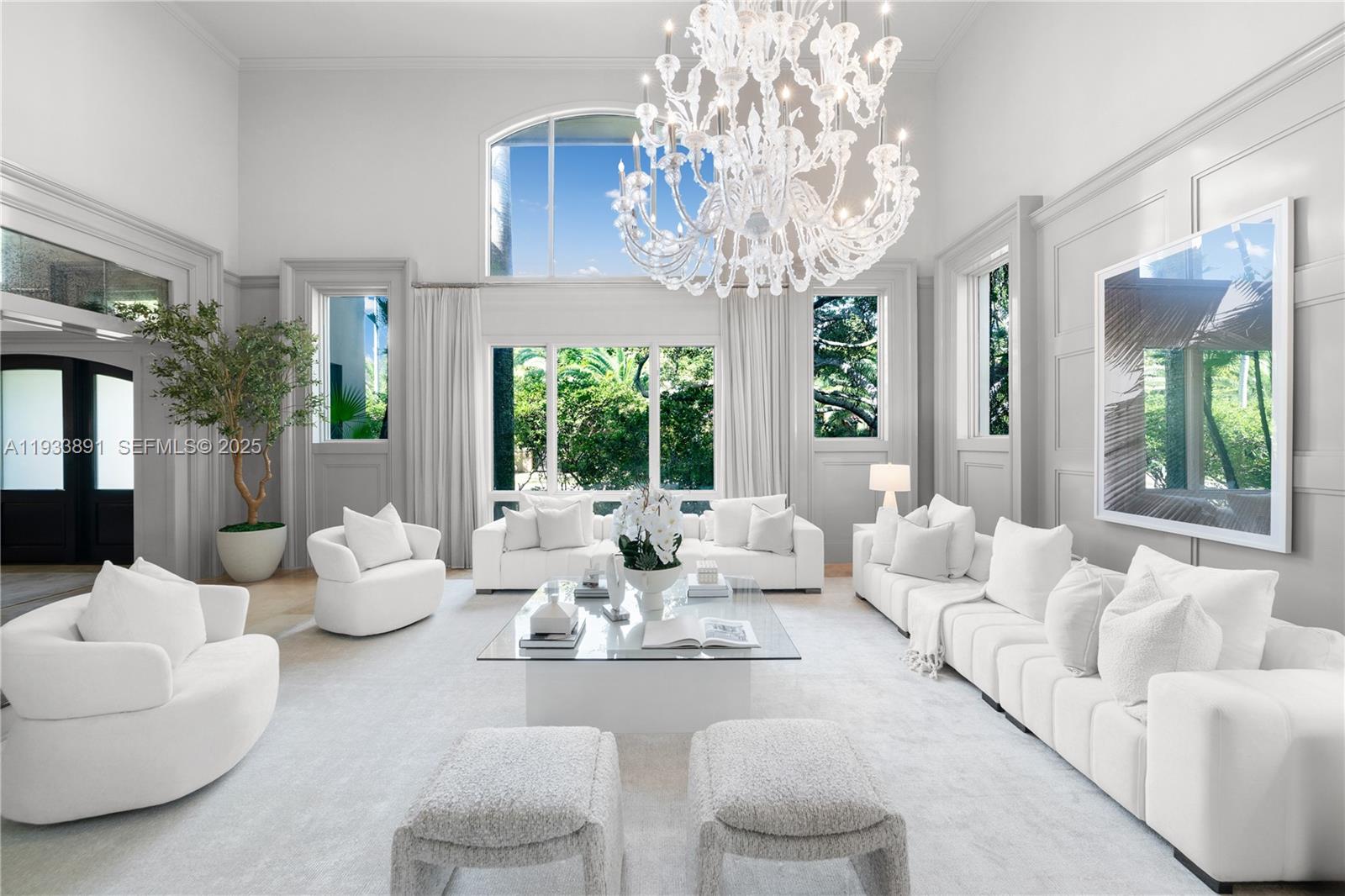 A rare legacy estate on the prestigious North Bay Road.Set on just over half an acre, this 7,000-square-foot residence presents an exceptional opportunity to own a home of remarkable scale, privacy, and timeless appeal.The thoughtfully designed floor plan is ideal for both family living and entertaining. The upper level features a grand, hotel-style primary suite with expansive walk-in closets, along with four additional bedrooms. The main level includes two additional bedrooms, a private office, gym, and spacious nanny or guest quarters.High ceilings throughout enhance the home’s light-filled interiors, while the oversized kitchen serves as the heart of the home, perfectly suited for daily living and hosting. Both formal and informal dining areas offer flexibility for intimate family meals or larger gatherings. The sun-filled kitchen opens seamlessly to the family room, creating effortless indoor-outdoor flow to the pool and lush grounds. The expansive property offers ample room to add a tennis or padel court while still preserving generous outdoor space, truly an entertainer’s dream. A grand foyer and elegant formal living spaces further enhance the home’s sense of sophistication and comfort.Homes of this scale and setting are seldom available on North Bay Road, offering lasting value and an elevated lifestyle, ideally positioned near parks, top schools, and houses of worship in one of Miami Beach’s most desirable neighborhoods.