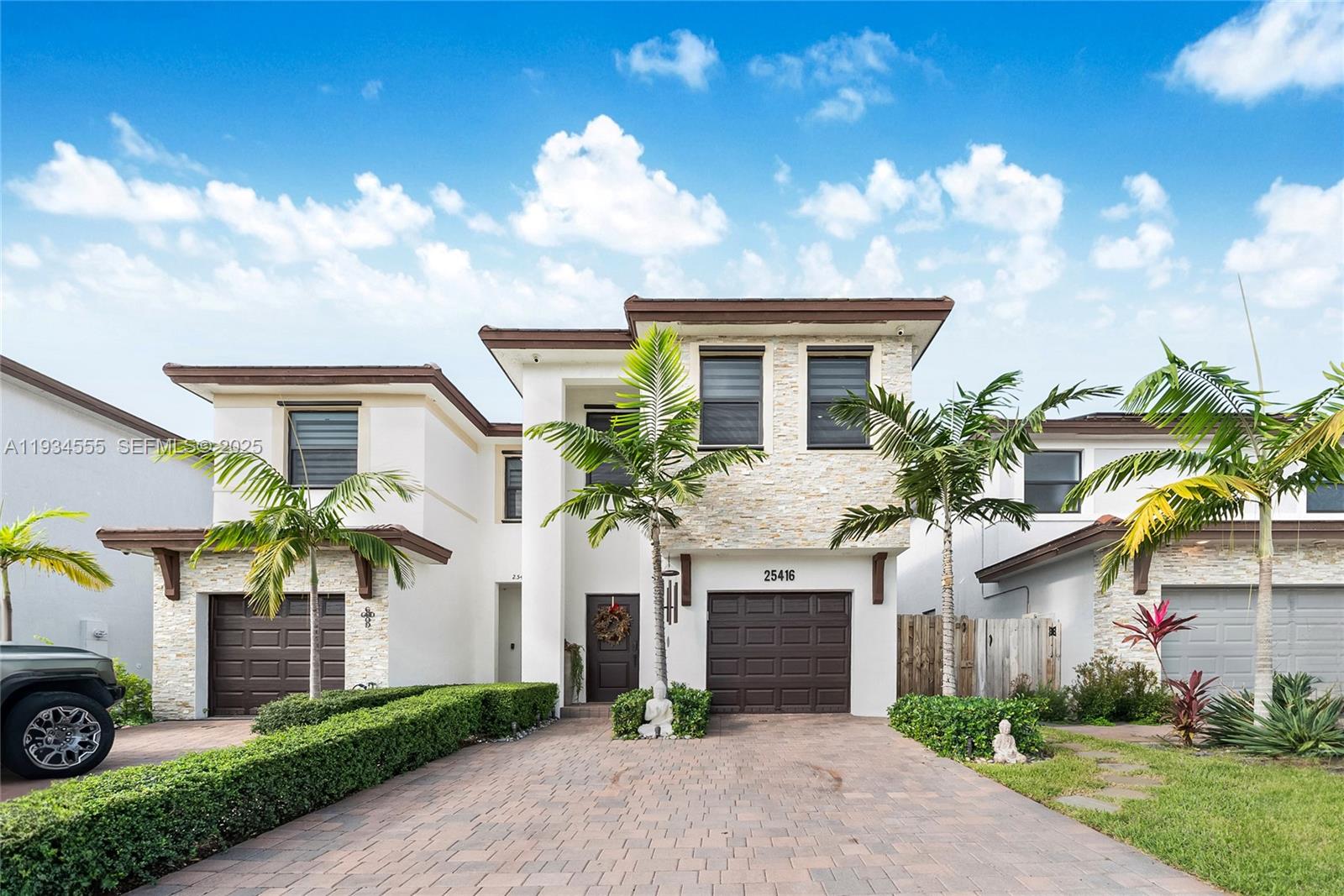 This stunning 4-bedroom, 3.5-bathroom home is located in the desirable Campo Bello community. A fully upgraded kitchen and living area featuring granite countertops, soft-closing cabinets, marble custom wall panels, upgraded fixtures, and a convenient laundry room.Beautiful and comfortable sized bedrooms, the staircase features motion-activated lighting for added safety and a modern touch. The closets provide generous storage. A spacious and modern fenced yard with a patio is perfect for gatherings and outdoor enjoyment. Centrally located near Black Point Marina and Cutler Bay, this home sits on a quiet, welcoming street.