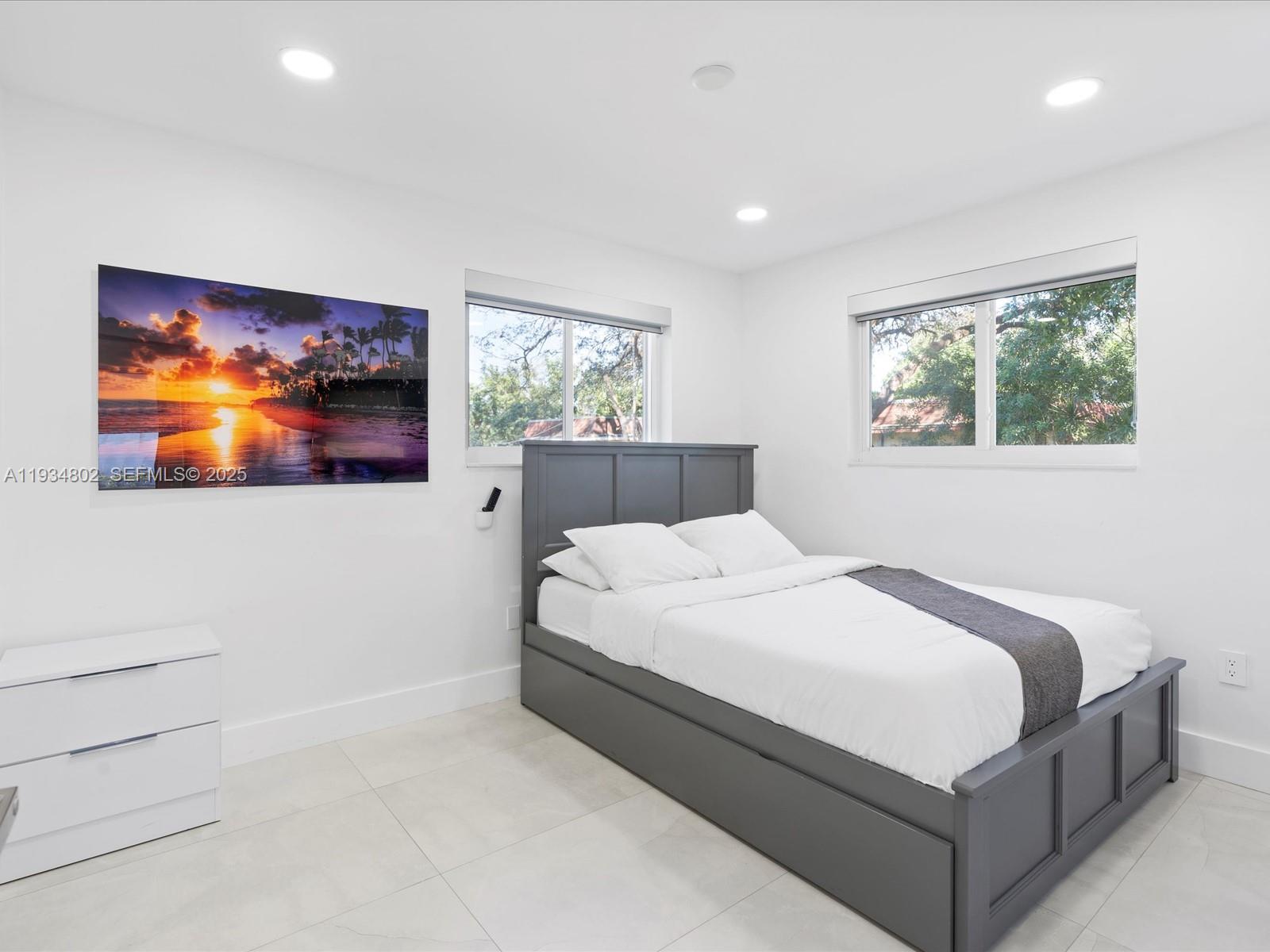 Modern kitchen with designer features at 4121 54th Ct - Home in Dania Beach