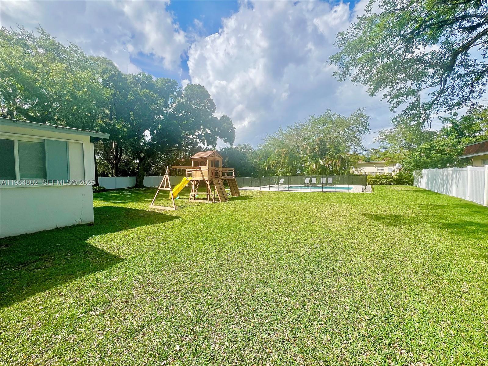 Modern kitchen with designer features at 4121 54th Ct - Home in Dania Beach