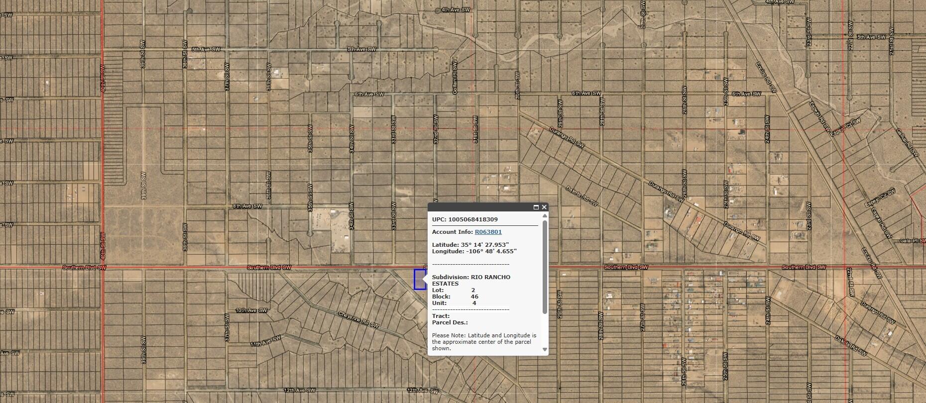 Southern (U4 B46 L2 Boulevard SW 4, Rio Rancho