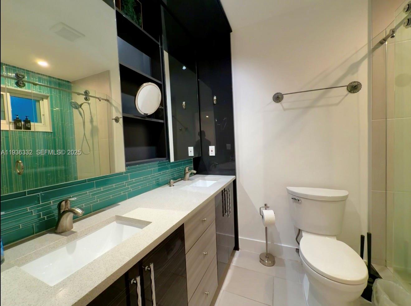 Designer master bathroom at 806 Argonaut Is - Home in Dania Beach