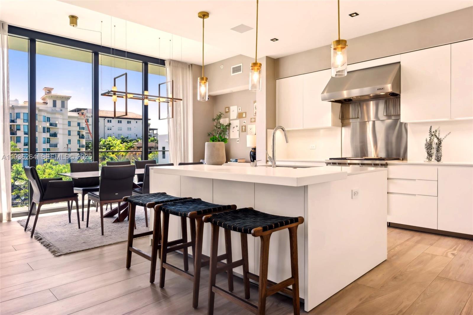 Welcome to Fairchild Coconut Grove, a turnkey furnished residence with 11’ ceilings, 3 bedrooms, 4.5 bathrooms, a family room, and service quarters. The home features a spacious living area and an Italian kitchen with Wolf and Sub-Zero appliances. Finishes include ceramic wood-style floors, Lualdi doors, motorized shades, and a smart home system. Designed by Max Strang, the building offers full-time concierge, gym, spa with hammam, and a rooftop pool with cabanas, summer kitchen, and outdoor grill. A true gem.