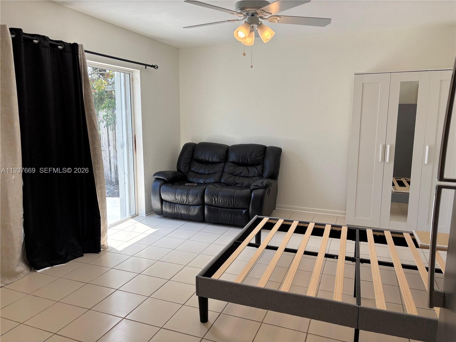 Furnished 1 bedroom, 1 bathroom efficiency available for rent in Cutler Bay. Unit is fully furnished and move-in ready. Clean, modern interior located in a quiet residential neighborhood with your own patio comfort. Ideal for single occupant. Convenient access to major roads, shopping, dining, and public transportation. Available immediately!