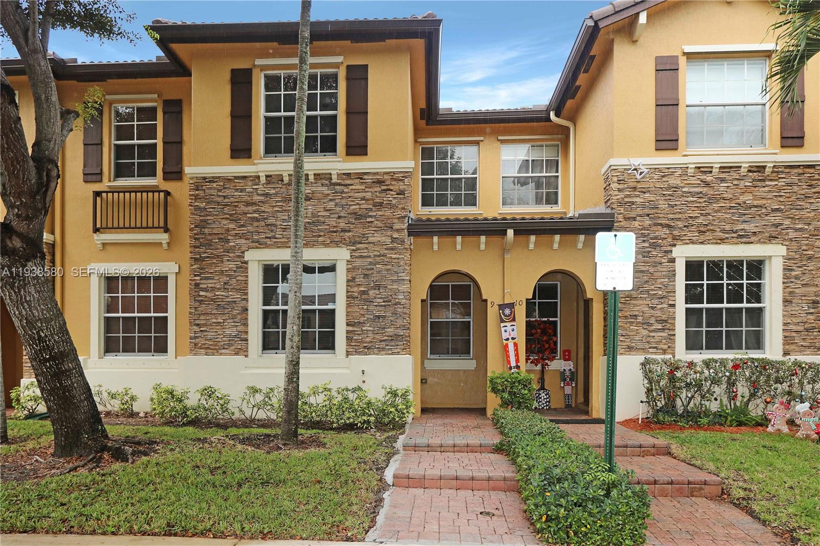 Great opportunity for investment or as a primary residence, unit 9 at The Shores/The Isles at Bayshore is available for sale! The generously sized townhouse/condo is conveniently located in a resort style, gated community with lavish landscaping, pool and lake. The freshly painted home has a well equipped kitchen with stainless steel appliances, lots of cabinets, in-unit washer and dryer. The first floor is tiled throughout, half bathroom for guests convenience. All 3 bedrooms are located on the the second floor, (laminate flooring) they are ample and bright. The property is meticulously kept and is awaiting your personal touches. There is a small and private patio. The roof was replaced in 2025. Easy access to Magnet schools and the Florida Turnpike.