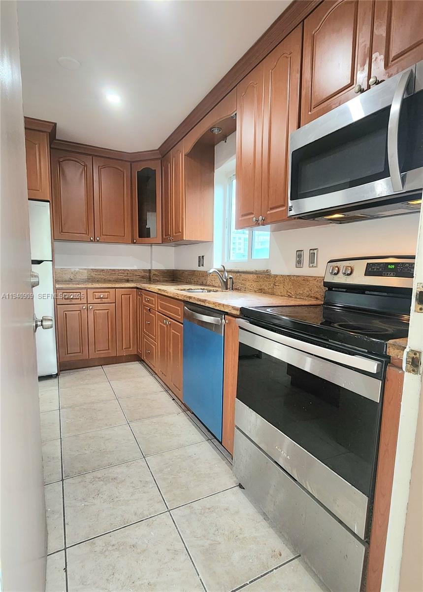 Open-concept living area at 1020 94th St - Condo in Bay Harbor Islands