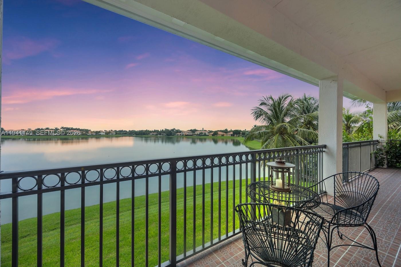 Life is better by the water, especially when every evening ends with breathtaking lakefront sunsets. This one of a kind 5 bedroom, 4 bath residence is tucked away on a quiet cul-de-sac in the gated community of Cutler Cay, offering the perfect blend of privacy, comfort, and timeless style. Step inside to soaring ceilings, dual staircases, and sun filled living spaces designed for both everyday living and effortless entertaining. The updated kitchen features quartz countertops, modern appliances, and a cozy breakfast nook overlooking 150 feet of waterfront. A first floor bedroom adds flexibility for guests, multigenerational living, or a home office. Upstairs, the primary suite is a true retreat, complete with dual walk in closets, dual vanities, a soaking tub, walk in shower and a private balcony: the perfect place to unwind while enjoying serene lake views. Residents enjoy resort style amenities, including cable, internet and alarm service, plus a spectacular clubhouse with pool, spa, fitness center, tennis, pickleball, basketball courts and playground. All just minutes from the marina, parks, top schools, shopping and major expressways. Homes like this rarely come available, schedule your private showing and experience it for yourself. This is the one you’ve been waiting for!