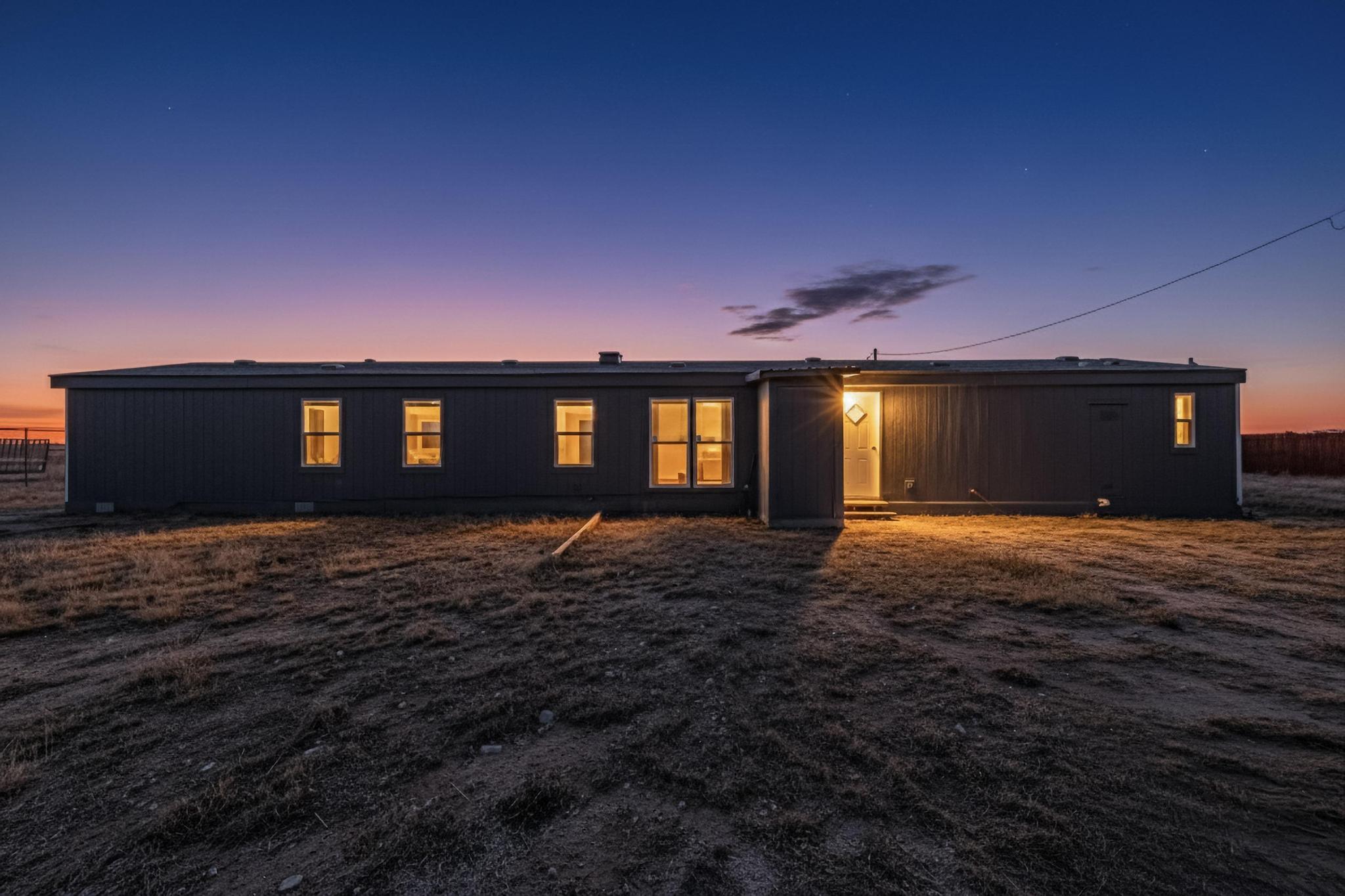 Welcome home to peaceful Moriarty, NM! Tucked away at the end of the road, this private retreat sits on 2.78 acres and offers serene country living with breathtaking, uninterrupted views from nearly every window. This move-in-ready home offers 1216 sq ft with 3 bedrooms and 2 bathrooms in a desirable split floor plan for added privacy. The charming kitchen features stainless steel appliances, an island with extra prep space and storage, and opens to a light, bright, and airy living room accented by newer luxury vinyl flooring. The spacious primary bedroom includes a ceiling fan and an en-suite bathroom with tile flooring, dual vanities. Enjoy your own slice of heaven away from the hustle and bustle, yet within easy commuting distance to Santa Fe, Albuquerque, and Edgewood