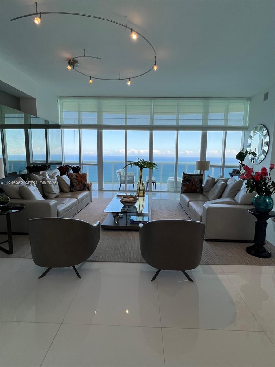 Stunning Oceanfront 3 Bedroom 3.5 Bathroom beautifully decorated apartment available Beginning of March.  Very spacious, designer finishes.  Easy to show.  Trump Tower offers beach service, restaurant for 3 towers, gym with yoga studio, party room and much more.