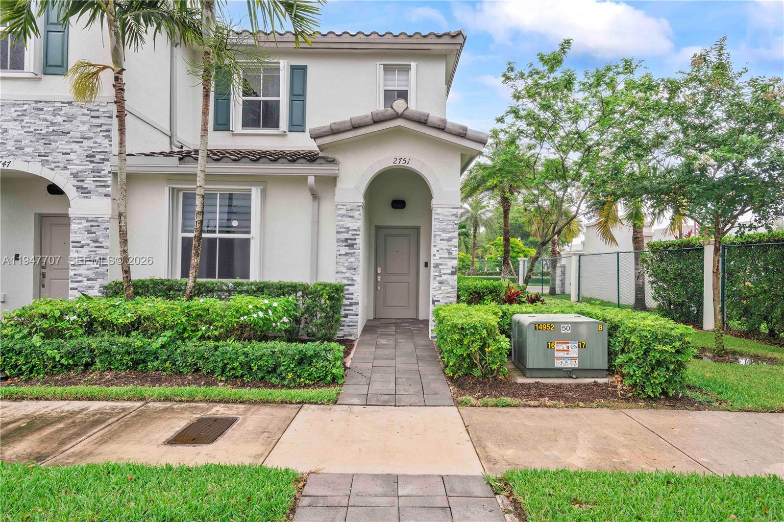 Don’t miss this rare opportunity to own a Never-Lived-In Former Model Home on a premium corner lot in the sought-after Riviera at Keys Gate! This stunning 3-bedroom, 3-bath home features a spacious open layout ideal for modern living. The kitchen shines with white cabinetry, quartz countertops, stainless steel appliances, and breakfast bar. Enjoy the flexibility of a 1st floor bedroom with full bath, plus two upstairs bedrooms with private en-suites. The fully fenced, low-maintenance backyard is perfect for relaxing outdoors. Community amenities including a clubhouse, pool & fitness center. Prime location just minutes from shopping, dining, schools, and the Florida Keys. Approximate square footage. A must-see!