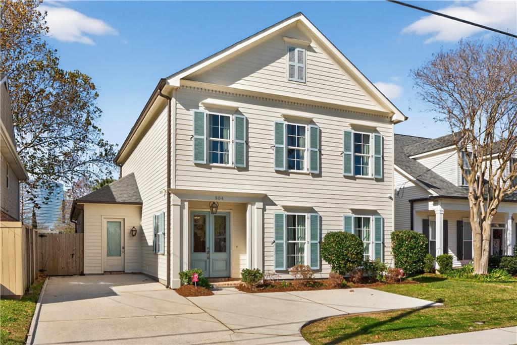 Stunning, thoughtfully designed home blends timeless curb appeal with refined modern interiors. A welcoming façade with classic shutters and manicured landscaping leads into a light-filled interior featuring wide-plank hardwood floors, elegant crown molding, and an open, flowing layout ideal for both everyday living and entertaining.At the heart of the home, the chef’s kitchen impresses with custom cabinetry, a large marble island, designer pendant lighting, stainless steel appliances, and seamless connection to the dining and living spaces. The adjoining living area offers a warm gathering space with a fireplace and views of the backyard, while oversized windows throughout flood the home with natural light.Step outside to a private backyard retreat, complete with a covered patio perfect for outdoor dining and relaxation, plus ample green space for play or entertaining.The primary suite is a serene escape featuring soft, calming tones, generous space, and a spa-inspired en suite bath with dual vanities and refined finishes. Additional bedrooms are well-appointed and versatile, ideal for guests, a home office, or flex space. A dedicated laundry/mudroom adds everyday convenience with built-in storage and exterior access.With its blend of classic charm, upscale finishes, and functional layout, this home offers exceptional comfort and style in a sought-after setting. Drapery and window dressings are by Rivers Spencer.Measurements are approximate and to be verified during DDI period. Title company to hold discount.