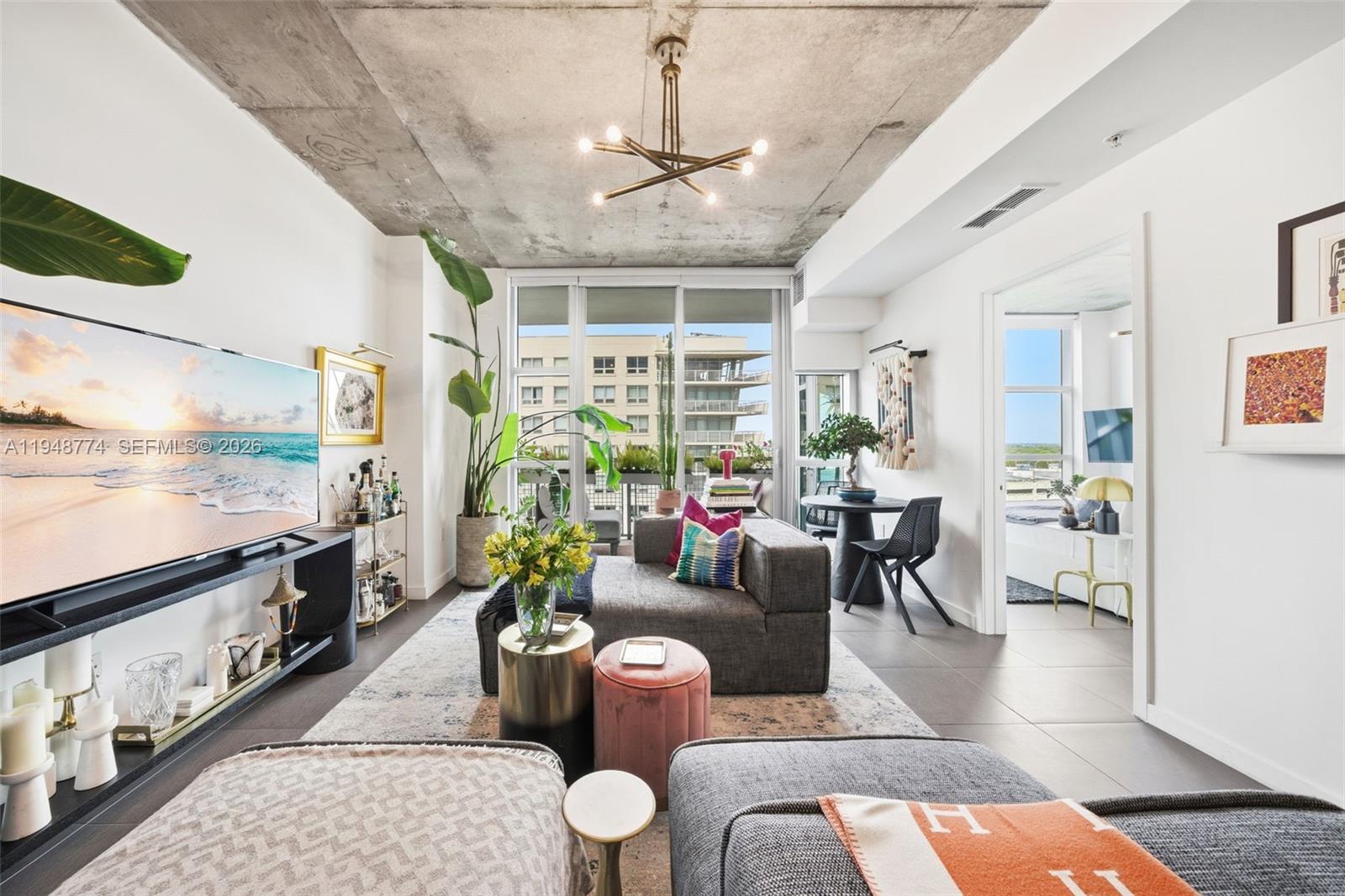 Exquisitely reimagined residence at the fabulous Four Midtown in Miami. Reconfigured floor plan with sophisticated custom kitchen; office nook with new laundry closet; jaw dropping walk-in closet and renovated ensuite bath. Care, consideration and love went into this one-of-a-kind remodel. All work done with permits. Fully furnished with thoughtful pieces that enhance the size and amplify the bright energy of this space. New AC. New water heater. New appliances. Four Midtown is a financially stable jewel in Midtown, with fully renovated co-working lounges, fitness center, steam, sauna and the best sun-drenched pool in Midtown. 24/7 attended. Covered and deeded parking. Ability to rent for a 3 month minimum makes this a wonderful investment or pied-à-terre. See 3D Matterport tour for virtual walk through.