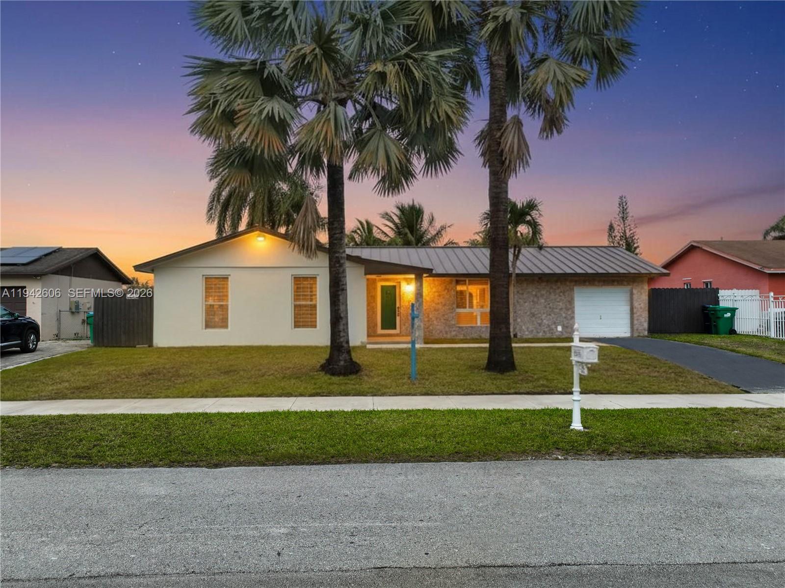 Welcome to this beautifully updated single-family home located in the desirable Meadow Woods community. This well-maintained 3-bedroom, 2-bathroom residence features a brand-new metal roof and fully updated interiors, blending modern style with lasting peace of mind. The home is equipped with impact-resistant windows and doors, providing excellent storm protection and improved energy efficiency.A one-car garage offers additional storage and parking convenience. Step outside to a spacious, fully fenced yard that is ideal for RV or boat parking and includes a large storage shed for all your tools and equipment. With no HOA, homeowners can enjoy greater freedom and flexibility.Situated just north of Homestead, this home provides easy access to Miami, the Turnpike, Homestead Air Reserve Base, and Black Point Marina, making both daily commuting and weekend adventures effortless.Schedule your showing today and explore all the possibilities this home has to offer. May your Path begin here.