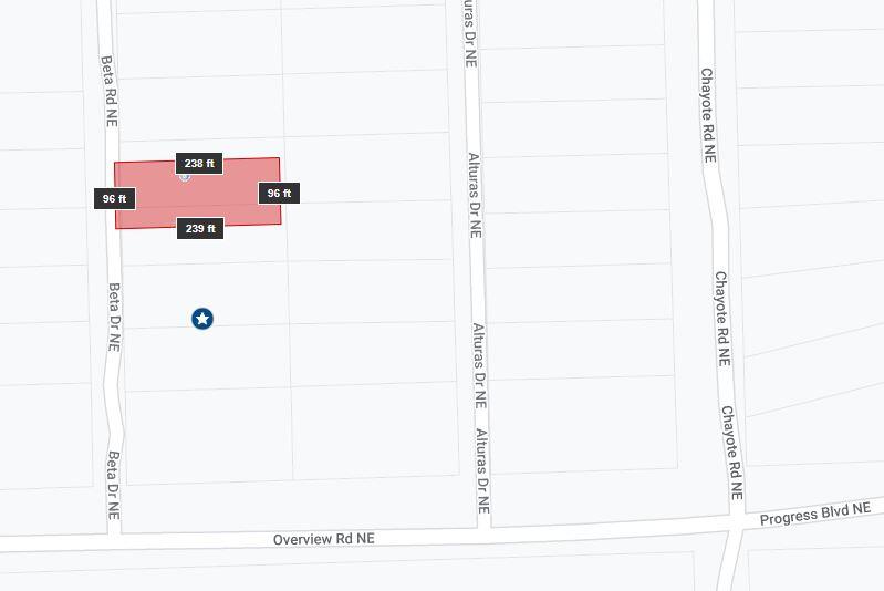 Nice half acre lot near development. Lot 2 is also for sale. Could be a really great investment as this lot is between Enchanted Hills and Vista Entrade. Priced really well compared to other parcels for sale in this area.