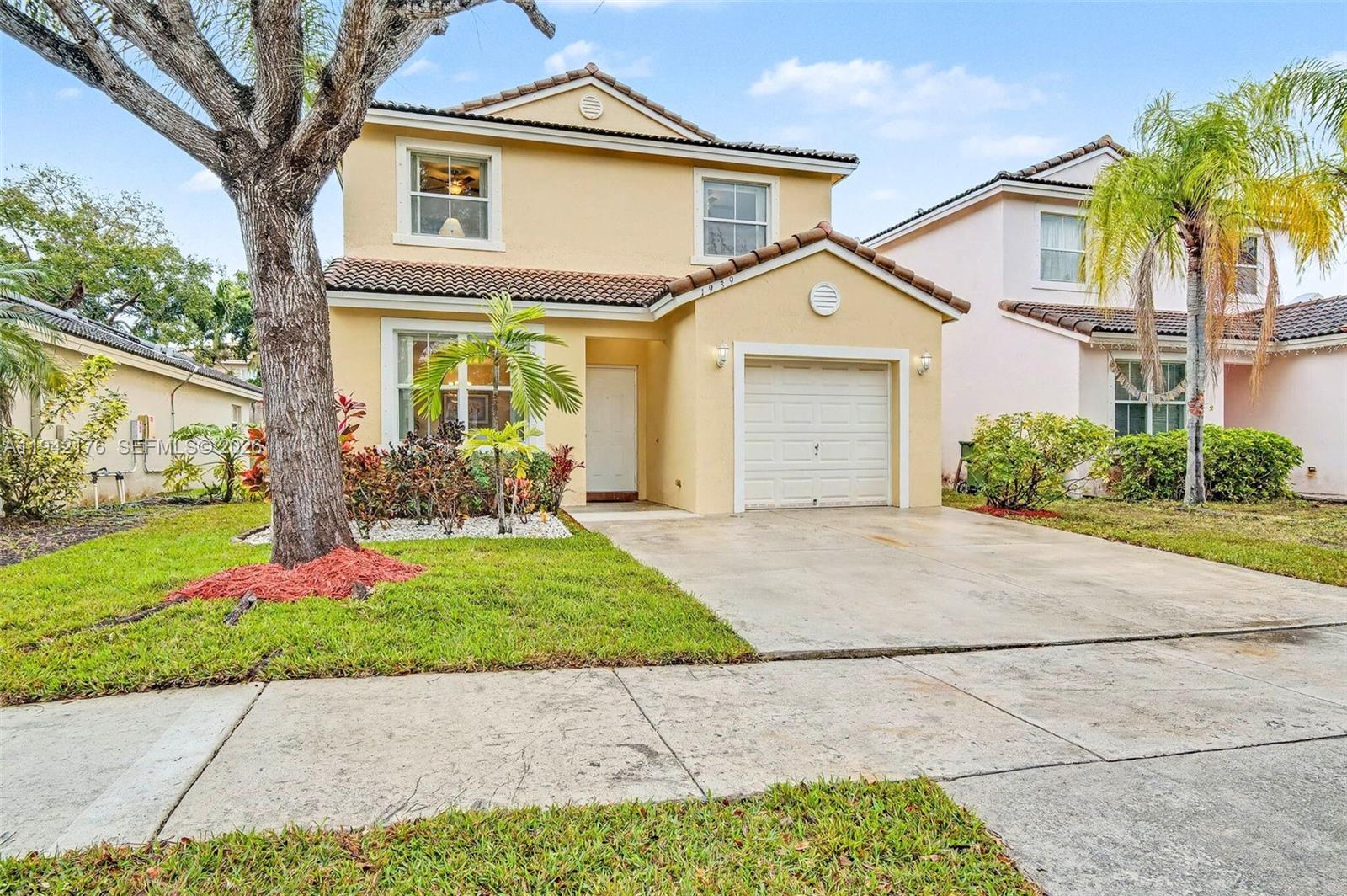 Welcome home! This pristinely maintained residence is in one of Homestead’s most well known communities - The Shores. From the moment you enter, the home feels open and spacious, with natural light flooding the first floor. The layout is ideal for everyday living and entertaining, featuring a separate living space adjacent to the kitchen, allowing you to cook and host with ease. A convenient half bathroom is located downstairs, while all three bedrooms are upstairs for added privacy. The primary suite impresses with French doors and a huge walk-in shower. Enjoy a garage that fits a full-size vehicle and which doubles as your laundry room. Step outside to a large backyard perfect for BBQs or playtime. HOA includes cable, internet, alarm service, and fantastic amenities, making this home as practical as it is inviting. Great home for a great price, don't miss out. EASY TO SHOW!!!