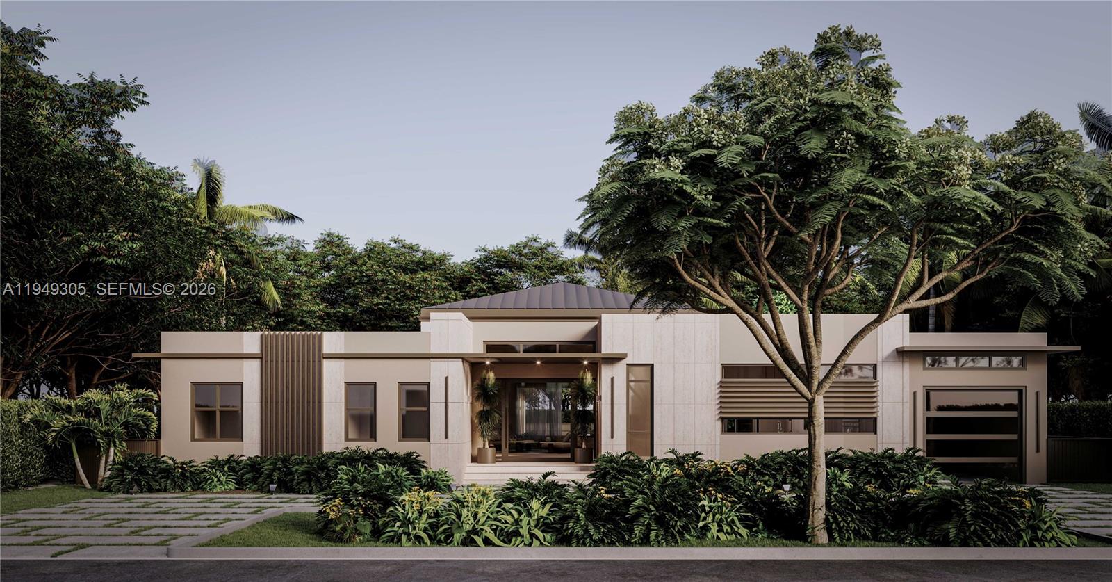 New Construction in North Pinecrest! Experience luxury living in this thoughtfully designed one-story residence,nestled in the prestigious North Pinecrest neighborhood. Boasting 4,562 sq ft of living space, this sleek modernhome offers 5 spacious bedrooms, 5.5 elegant bathrooms, and expansive living and entertaining areas withsoaring ceilings. Enjoy seamless indoor-outdoor living with a private pool, inviting outdoor spaces, and the naturalbeauty of mature old-growth trees that frame the property without interfering with construction. A rareopportunity to customize and make this dream home your own in one of Miami’s most sought-after communities—renowned for its parks, top-rated schools, and vibrant lifestyle.