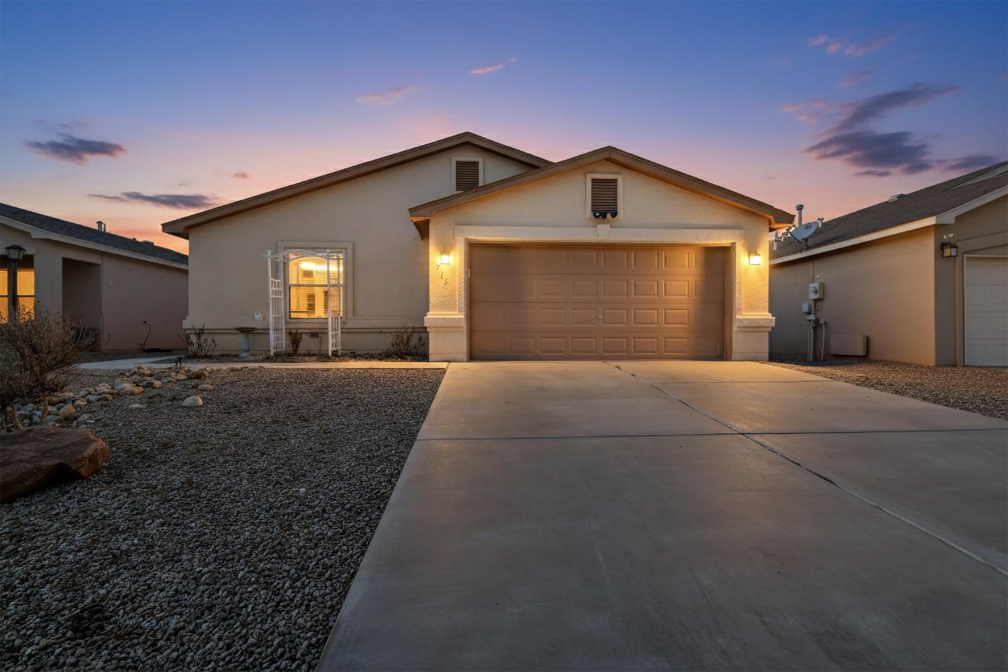 Welcome home to 715 Redwood St SW in Rio Rancho! This well-maintained home offers a comfortable and functional layout with great natural light and inviting living spaces. Enjoy a spacious kitchen with ample cabinetry and dining area, perfect for everyday living and entertaining. The primary suite provides a relaxing retreat with its own private bath, while the additional bedrooms offer flexibility for family, guests, or a home office. Step outside to a backyard with plenty of space to relax, garden, or create your own outdoor oasis. Conveniently located near shopping, dining, parks, and easy access to major roads--this home is a must-see.