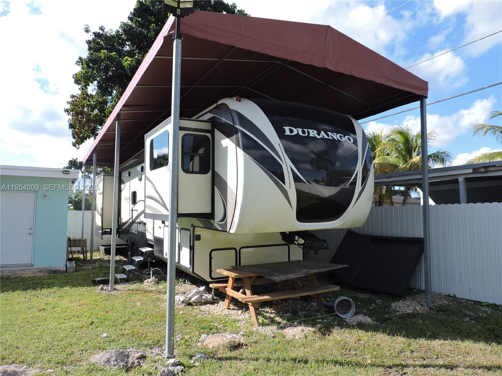 Welcome to this charming fully furnished 1 bedroom, 1 bathroom RV/Mobile Home for rent in Homestead. The property features a spacious living room with fireplace, dining area, and fully equipped kitchen. Ideal for one person or a maximum of two.Enjoy a private yard, one assigned parking space, and an easy move-in process with no association approval required.Electricity and water are included.No pets. No smoking inside.Move-in requirements: First month’s rent and one month as security deposit only.