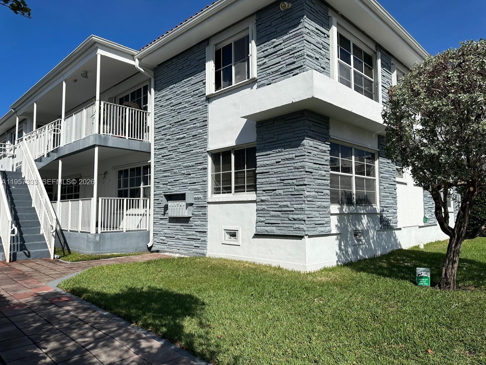 Impressive exterior facade at 1065 97th St - Condo in Bay Harbor Islands