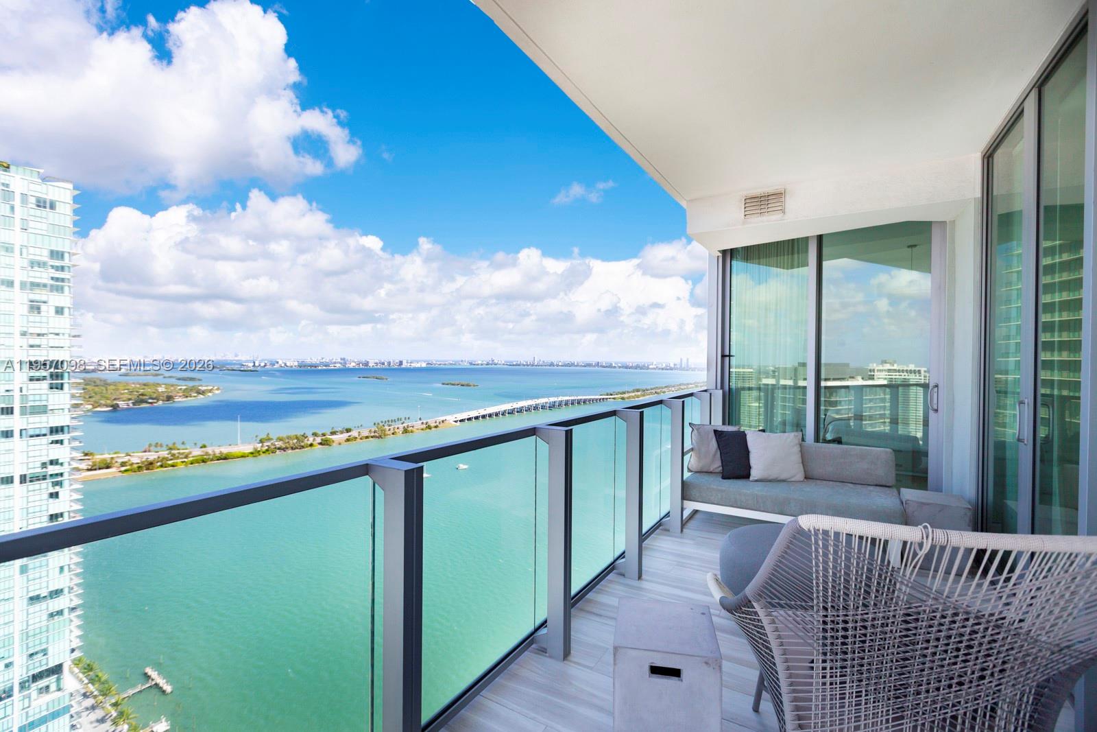 Step into your own foyer and designer finished and decorated unit. Breathtaking views of the bay and the city. Build ins all over unit, walls and ceiling custom finished. Biscayne Beach offers luxurious amenities. Valet parking, 2 pools, cabanas, 24 hr security, concierge,tennis/basketball courts and state of the art gym. This unit comes with a separate storage unit. Come and make this unit your home in the sky!