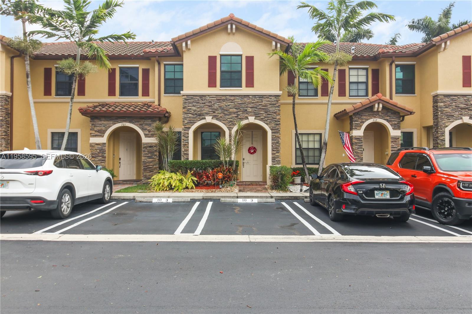 Beautiful 3-bedroom, 2.5-bath townhouse located in the highly sought-after gated community of Martinique at Oasis in Homestead. This well-maintained 1,402 sq. ft. home features stainless steel appliances, tile flooring on the first floor, carpet and laminate upstairs, and a bright open living and dining area ideal for everyday living and entertaining. The kitchen flows seamlessly into the main living space, with a convenient half bath on the first floor for guests. Upstairs offers a spacious primary bedroom with walk-in closet and en-suite bathroom, plus two additional bedrooms and a full bath. Enjoy a private fenced patio/backyard with extra storage—perfect for outdoor gatherings. The property includes two assigned parking spaces directly in front and ample guest parking nearby.Community amenities include controlled access, a luxurious main clubhouse, resort-style pool, fitness center, children’s play area, showers, and sauna. Low HOA fee with full clubhouse access included. Excellent location near schools, hospitals, shopping centers, restaurants, banks, and easy access to the Florida Turnpike and the Florida Keys.FHA financing available with only 3.5% down. Ideal for homeowners or investors. Very easy to show—schedule your private showing today!