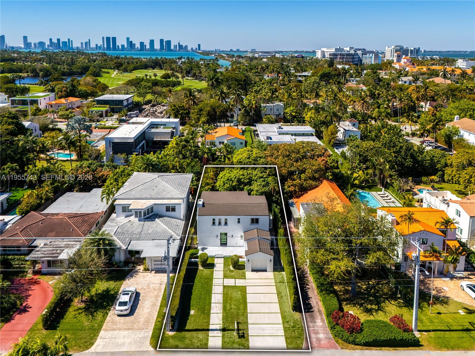 Experience Miami Beach from this remodeled home located few blocks to the golf course, new Bayshore Park and Tennis Center, Miami Beach Convention Center, and all dining and entertaining in South Beach. Situated on a 7,500-SF lot, this beautifully updated, 4-bedroom 4.5-bath home features bright and spacious living areas, new modern kitchen with breakfast bar, hurricane impact windows, new modern baths, and large bedrooms with built-in closets. Secluded backyard equipped with a hot tub and patio for outdoor lounging, offers extra space for playground or other amenities. Driveway and 1-car garage complete this home.