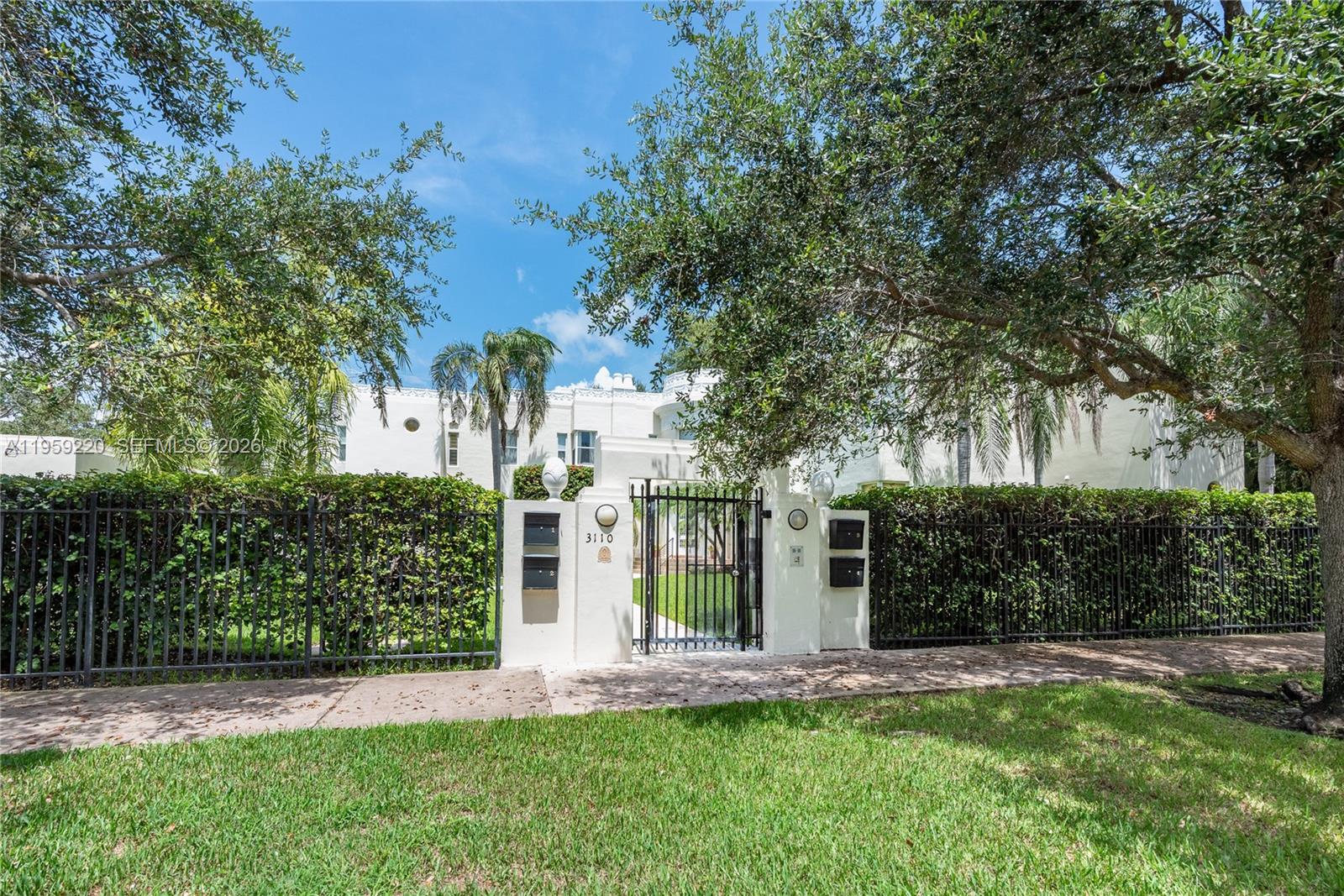 This one-of-a-kind 2-story townhome is tucked away on a quiet, tree-lined street and yet steps away from downtown Coral Gables. With 2010 square feet, 3 bedrooms & 2.5 baths, a 2-car garage, & high ceilings, this home offers timeless appeal and contemporary comfort. The 1st floor has an open-concept living and dining area, featuring large windows that fill the space with natural light, and a 1/2 bath. Upstairs are 3 ample-sized bedrooms with balconies, including a luxurious master suite with a walk-in closet and a spa-like en-suite. This townhome offers ultimate privacy, security, and seclusion in a quiet corner of a beautiful residential neighborhood. Within walking distance to the library, the youth center, and downtown. Leave your car at home!