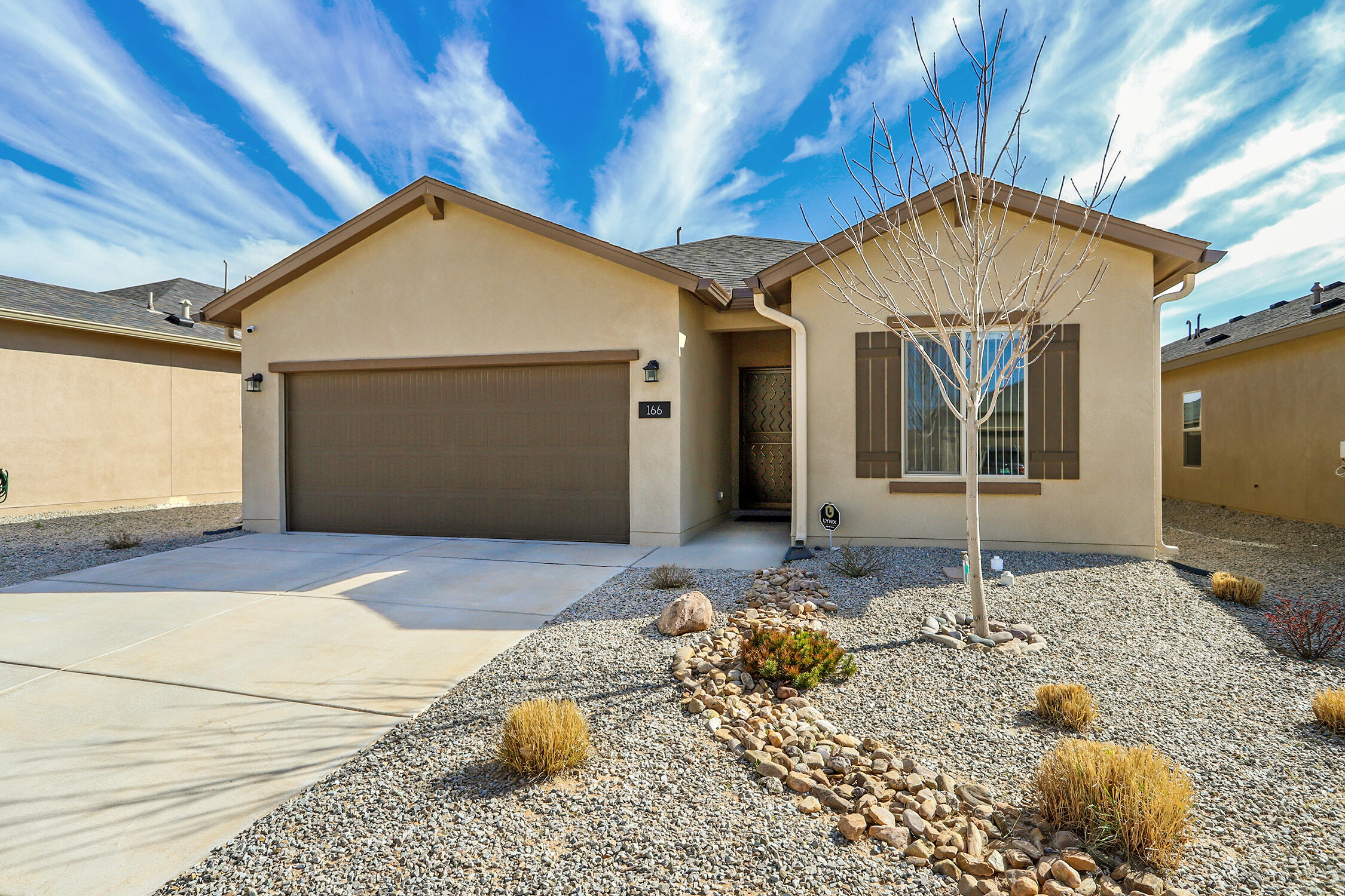 BETTER THAN NEW! Built in 2023, this meticulously upgraded, turnkey single-story residence offers an open concept floor plan with 2 bedrooms & 2 bathrooms. Featuring premium finishes, including upgraded stainless steel appliances, granite countertops, kitchen island, tankless water heater & energy efficient HVAC system. Experience the convenience of new construction without the wait, PLUS finished backyard with decorative rock & flagstone, custom blinds, counter depth SS refrigerator, rain gutters, storm door, designer cabinet handles & pull-out shelves, ceiling fans, security system with doorbell camera, washer & dryer.  Enjoy lower taxes with no PID fees.