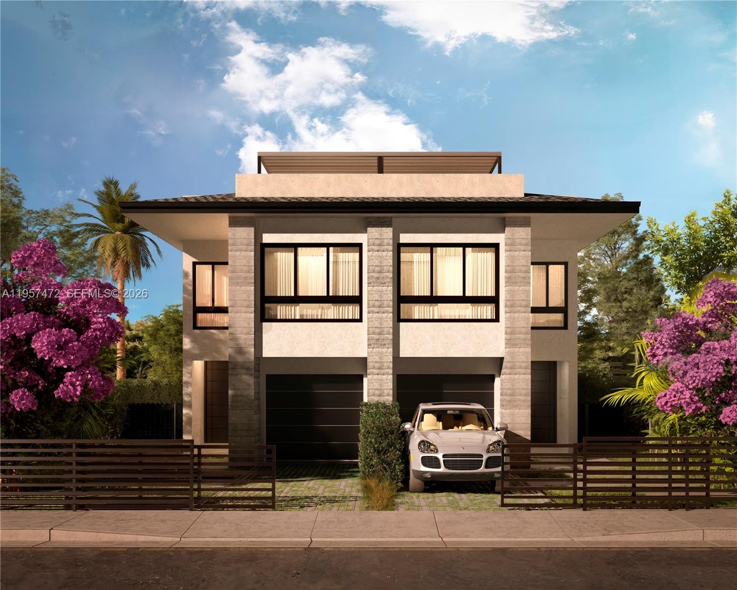 NEW CONSTRUCTION: This contemporary 4 BDS & 3.5 BTH townhouse design is truly one-of-a-kind. 2,303.56 SQ FT under AC and 3,097.14 Total SQ FT. This property boasts detailed-oriented finishes & an open space concept flooded with natural light. The top of the line appliances add a touch of luxury to the space. This townhouse is perfect for those who appreciate modern design and quality craftsmanship. The Patio and Rooftop offer a vibrant and entertaining atmosphere with a Miami vibe. Centrally located near Miami International Airport, Brickell, downtown, restaurants, highways, & more. This is the perfect place to enjoy the city's bustling energy. Whether you're looking to relax or dance the night away, this hotspot has something for everyone. Come experience the best of Miami right here! Renders reflect standard & upgraded versions.