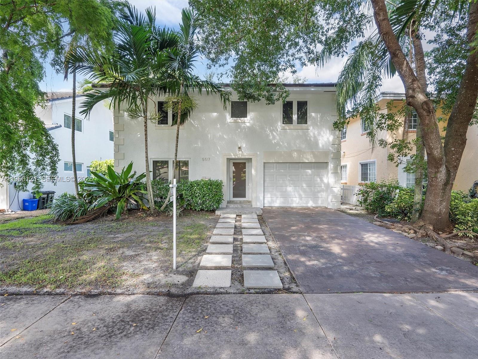 Charming 3 bedrooms, 2.5 baths home in highly desired South Gables neighborhood. This spacious home features multiple living spaces on the first floor, open kitchen w/stainless steel appliances, wood flooring throughout & updated bathrooms. Large primary bedroom with dual vanities and plenty of closet space. 1 car garage and storage under the stairs. The sought-after location offers proximity to the University of Miami, Merrick Park, Coco Walk, easy access to US 1 and Metrorail. No pets over 20 lbs and no cats.