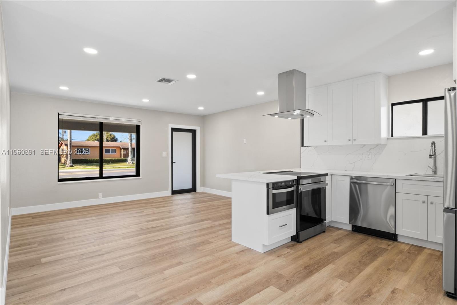 4 Bedroom 2 Bath pool house in Cutler Bay.  Be the first to live in this newly renovated house. Fully upgraded with impact windows and doors, new roof, kitchen with solid shaker cabinets and quartz counter top, bathrooms, and much more. Large fenced backyard for entertainment.Bring all offers!The street has been recently upgraded by the City including landscaping. Come see and let your eyes be the judge.