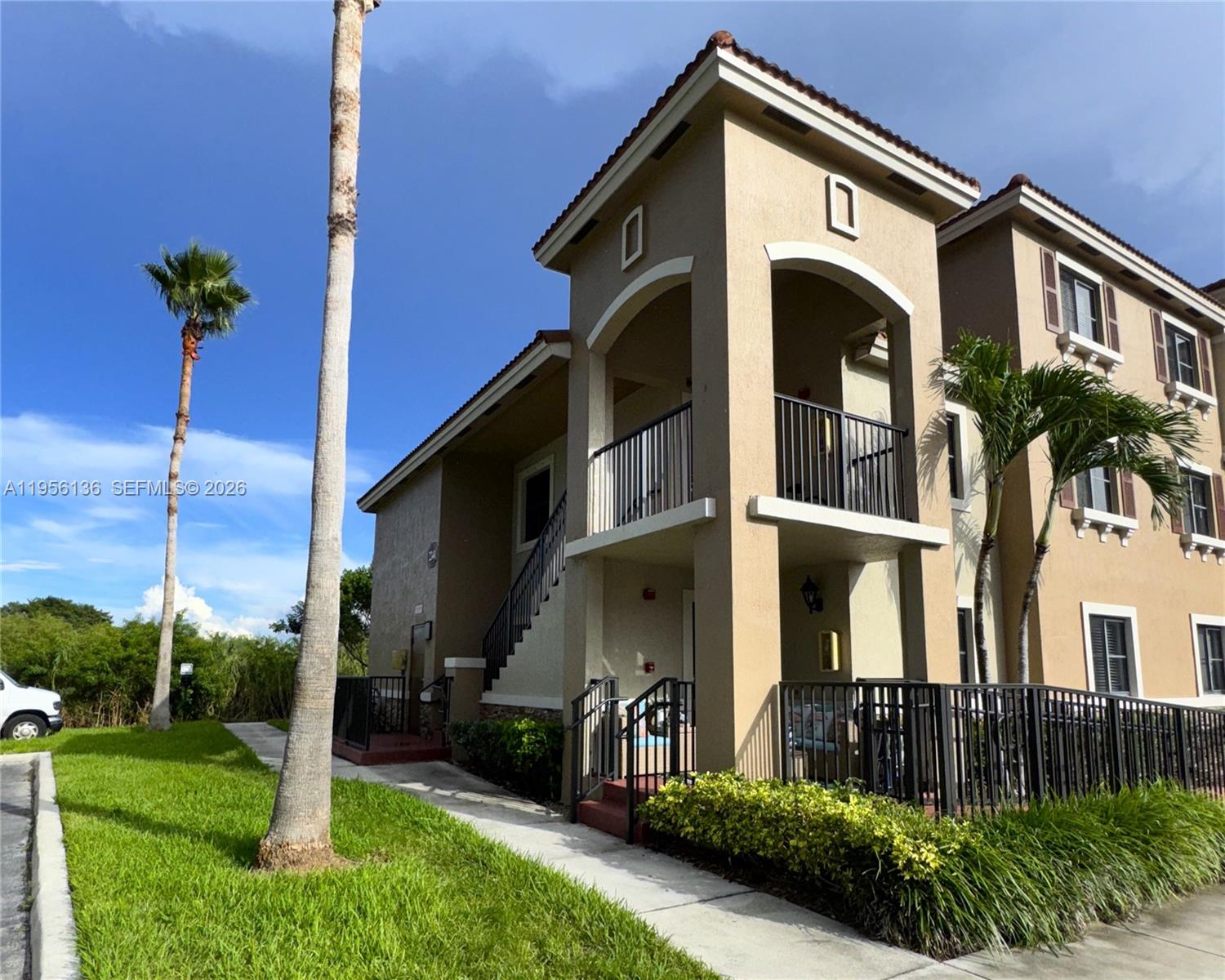 Beautiful 3 bed/ 2 bath corner unit condo with a private entrance, offering extra privacy and natural light. Features tile floors in the main living areas and cozy carpet in the bedrooms. The kitchen boasts granite countertops and stainless steel appliances, plus a washer and dryer conveniently located inside the unit. Situated in The Courts at Bayshore—one of Cutler Bay’s most desirable gated communities—this home includes access to 24/7 security and resort-style amenities: clubhouse, swimming pool, fitness center, playground, sports courts, and expansive green areas. Prime location near US1, the Florida Turnpike, Black Point Marina, top-rated schools, and shopping centers. Includes full access to clubhouse amenities. Don’t miss this opportunity!