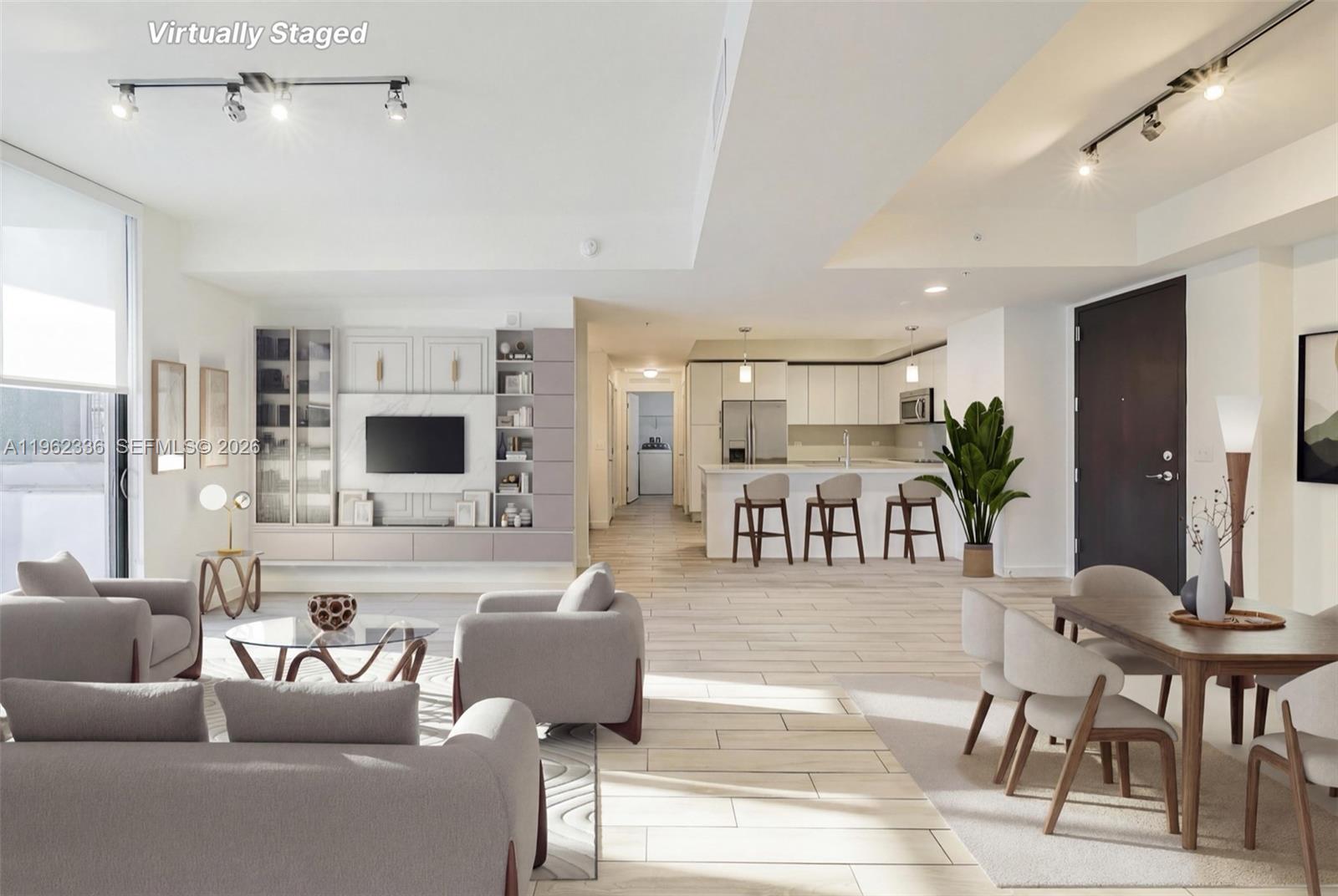 Located in the heart of Brickell, this spacious 2 bedroom 2 bathroom residence at Nine at Mary Brickell Village offers modern city living with unmatched convenience. Situated on a high floor, this 1,384 square foot condo features an open and functional layout with generous living and dining areas, ideal for both everyday living and entertaining. The kitchen is thoughtfully designed with sleek cabinetry, stainless steel appliances, and ample counter space, seamlessly connecting to the main living area. The primary suite offers a true retreat with a large walk in closet and a well appointed en suite bathroom featuring dual vanities and a glass enclosed shower. The second bedroom is generously sized and ideal for guests, a home office, or additional living flexibility.Built in 2015, Nine at Mary Brickell Village is a full service building offering resort style amenities including a rooftop pool, fitness center, residents lounge, and 24 hour concierge and security. Located directly above Mary Brickell Village, residents enjoy immediate access to dining, shopping, cafes, nightlife, and the Brickell Metrorail and Metromover stations, making commuting effortless.This residence presents an exceptional opportunity to own in one of Brickell’s most desirable and walkable locations, perfect as a primary home, second residence, or investment property.