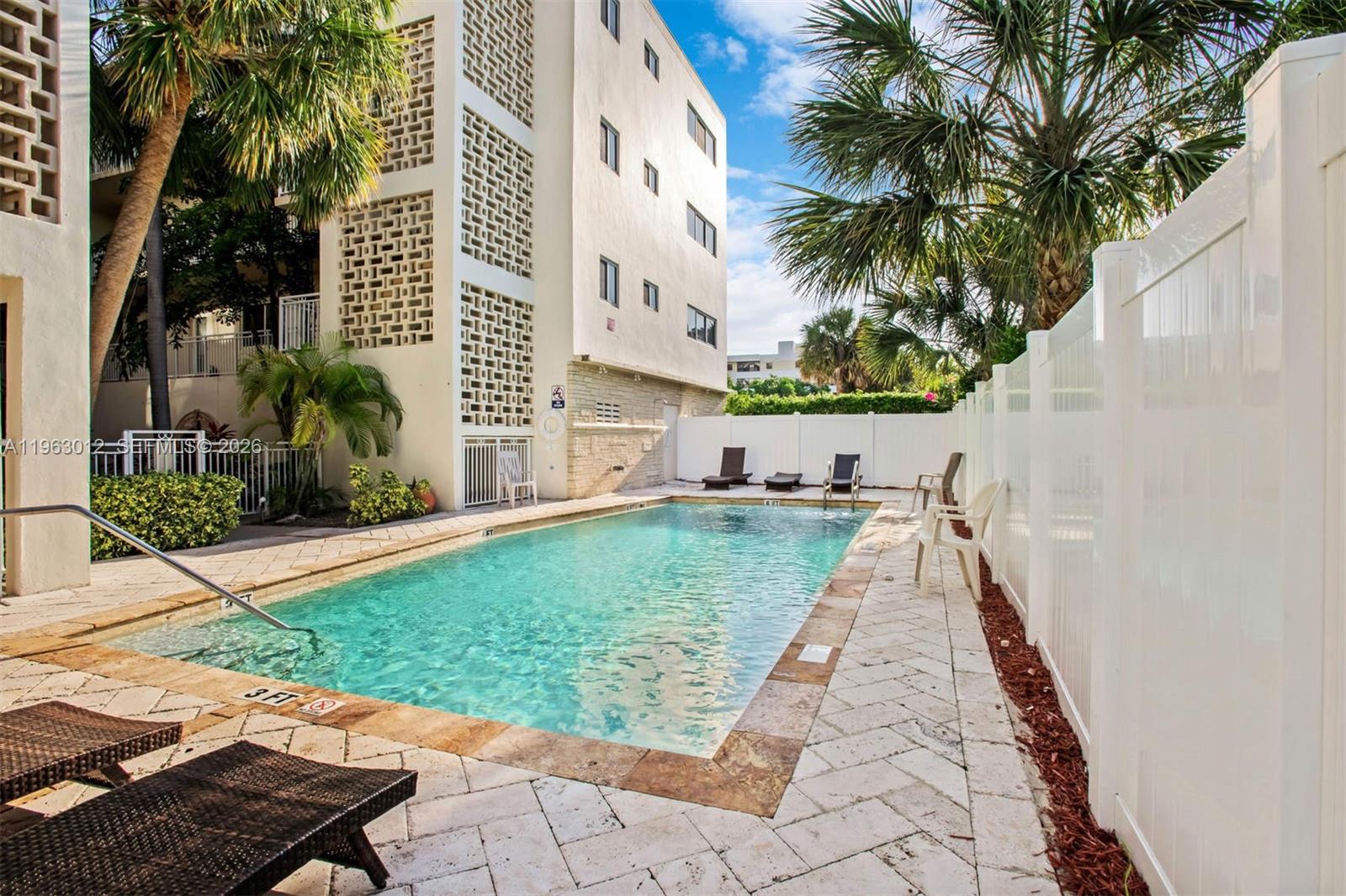 Modern kitchen with designer features at 10001 Bay Harbor Dr - Condo in Bay Harbor Islands
