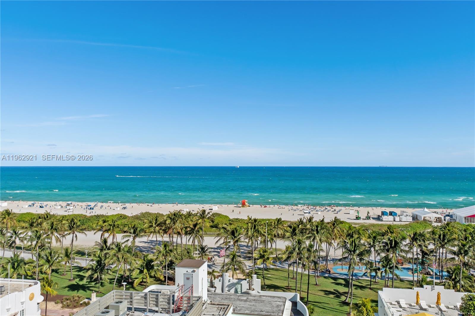 Open-concept living area at 1255 Collins Ave - Condo in Miami Beach